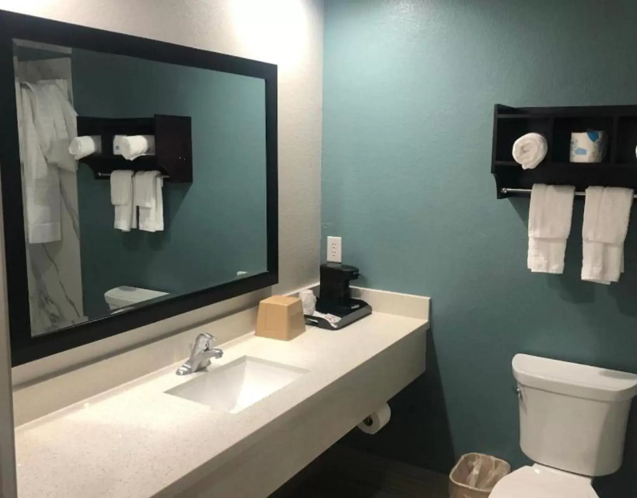 Bathroom in Super 8 by Wyndham Spring/North Houston