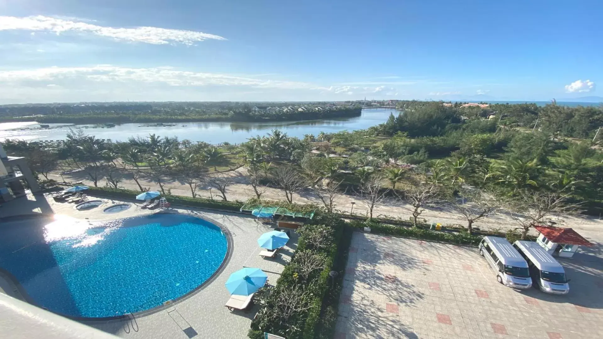 Natural landscape, Pool View in Muong Thanh Holiday Hoi An Hotel