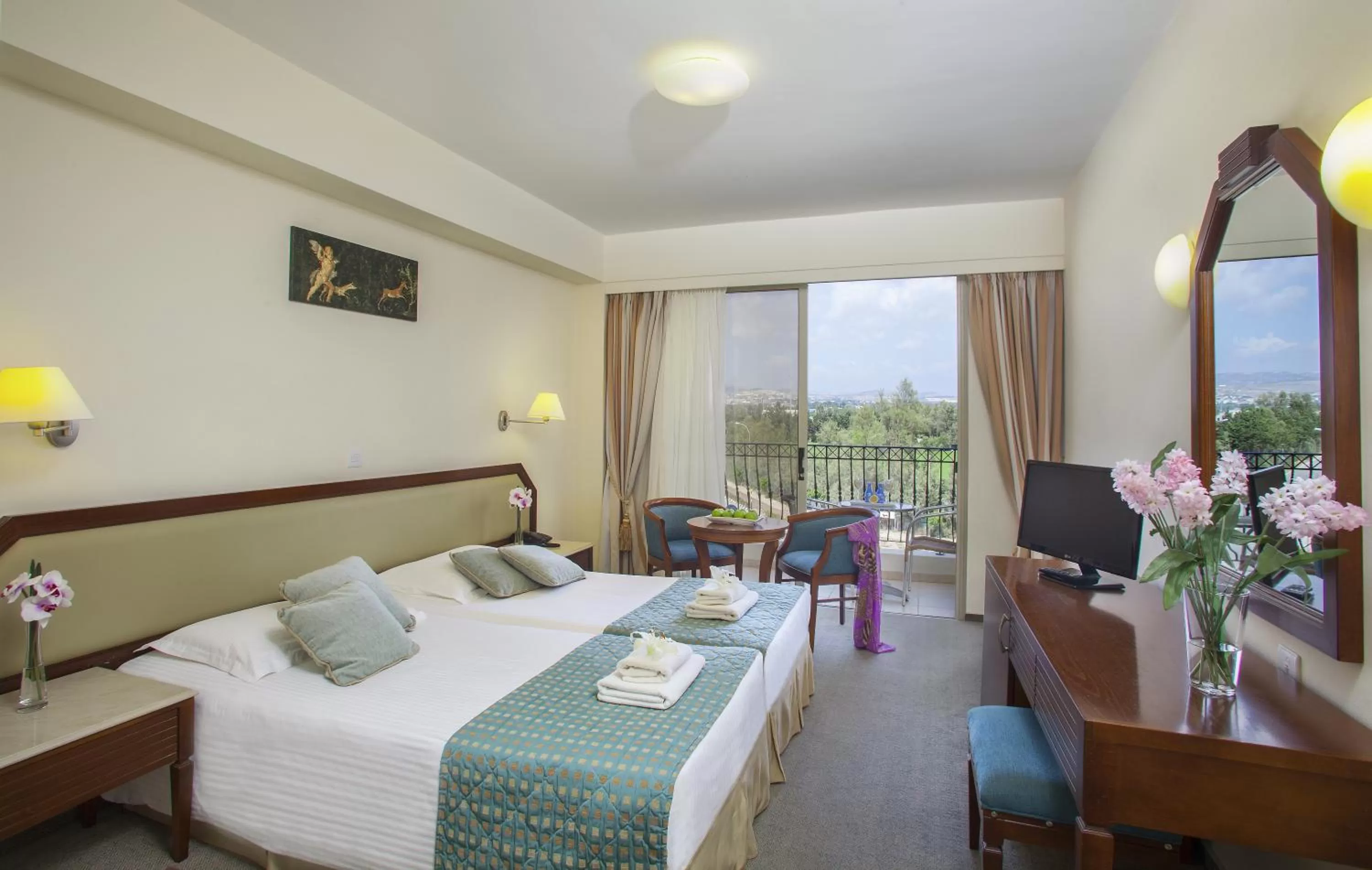 Photo of the whole room, Bed in Aquamare Beach Hotel & Spa