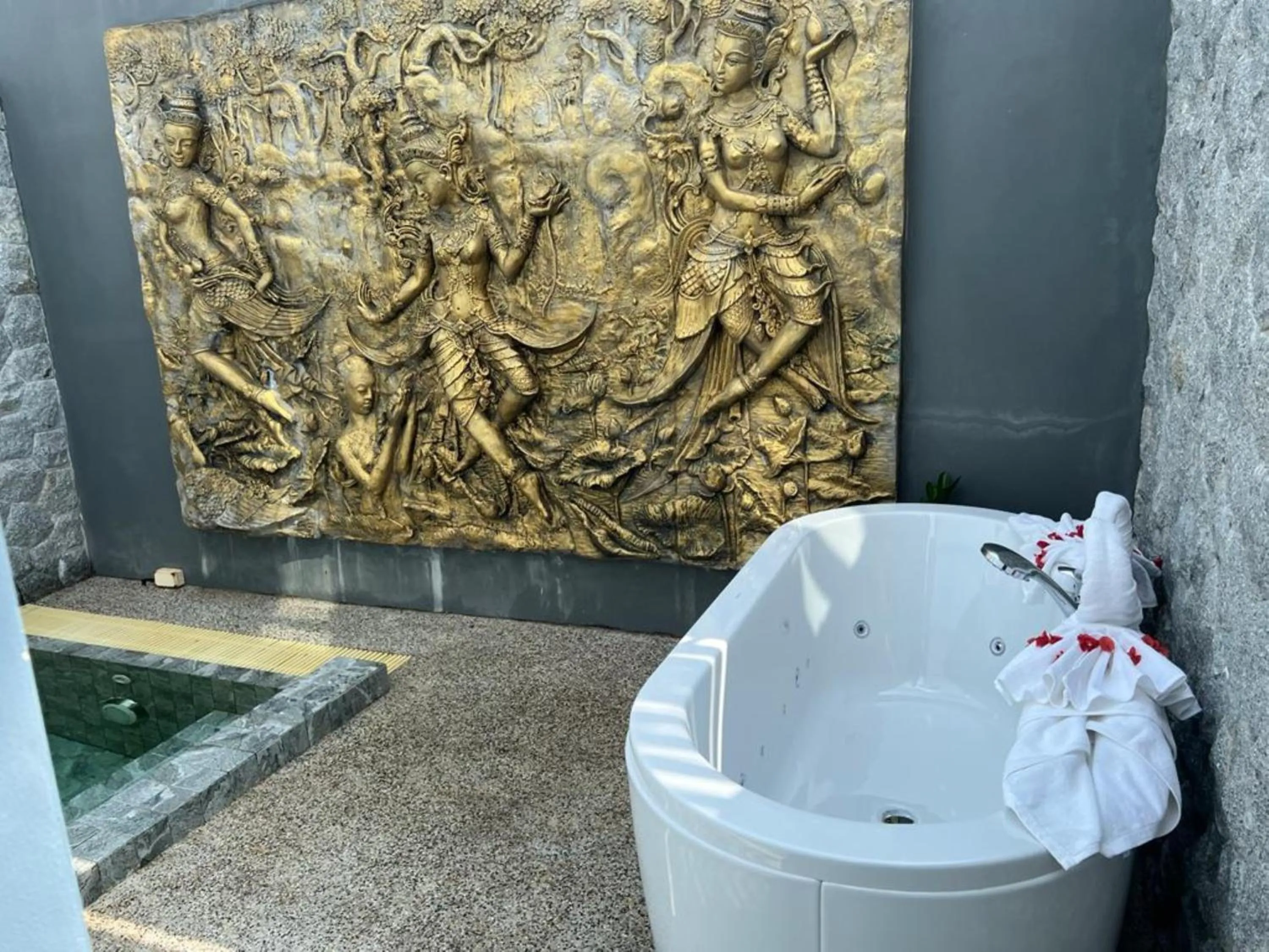 Open Air Bath in Peace Blue Naiharn Naturist Resort Phuket SHA Extra Plus