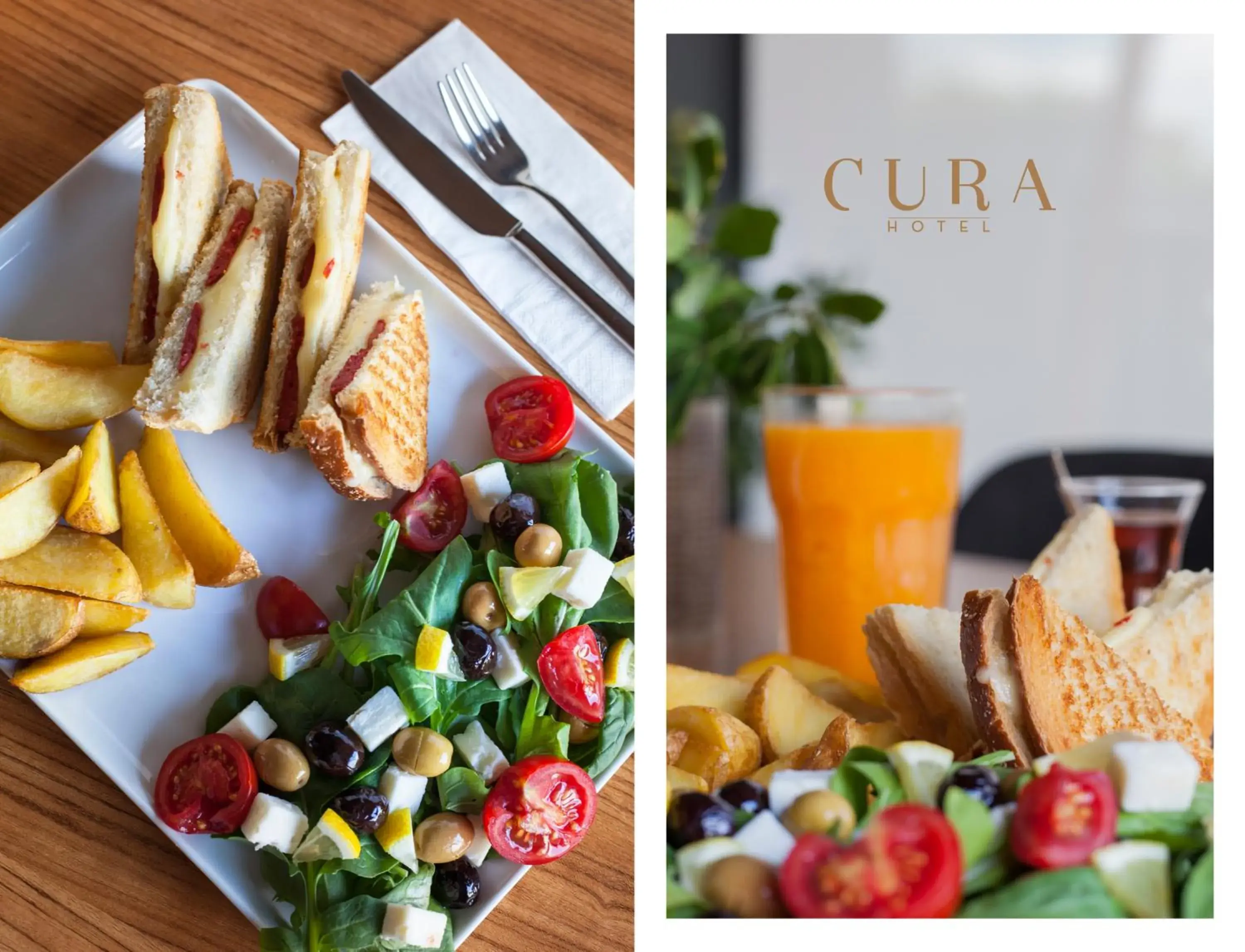 Food and drinks in Hotel Cura