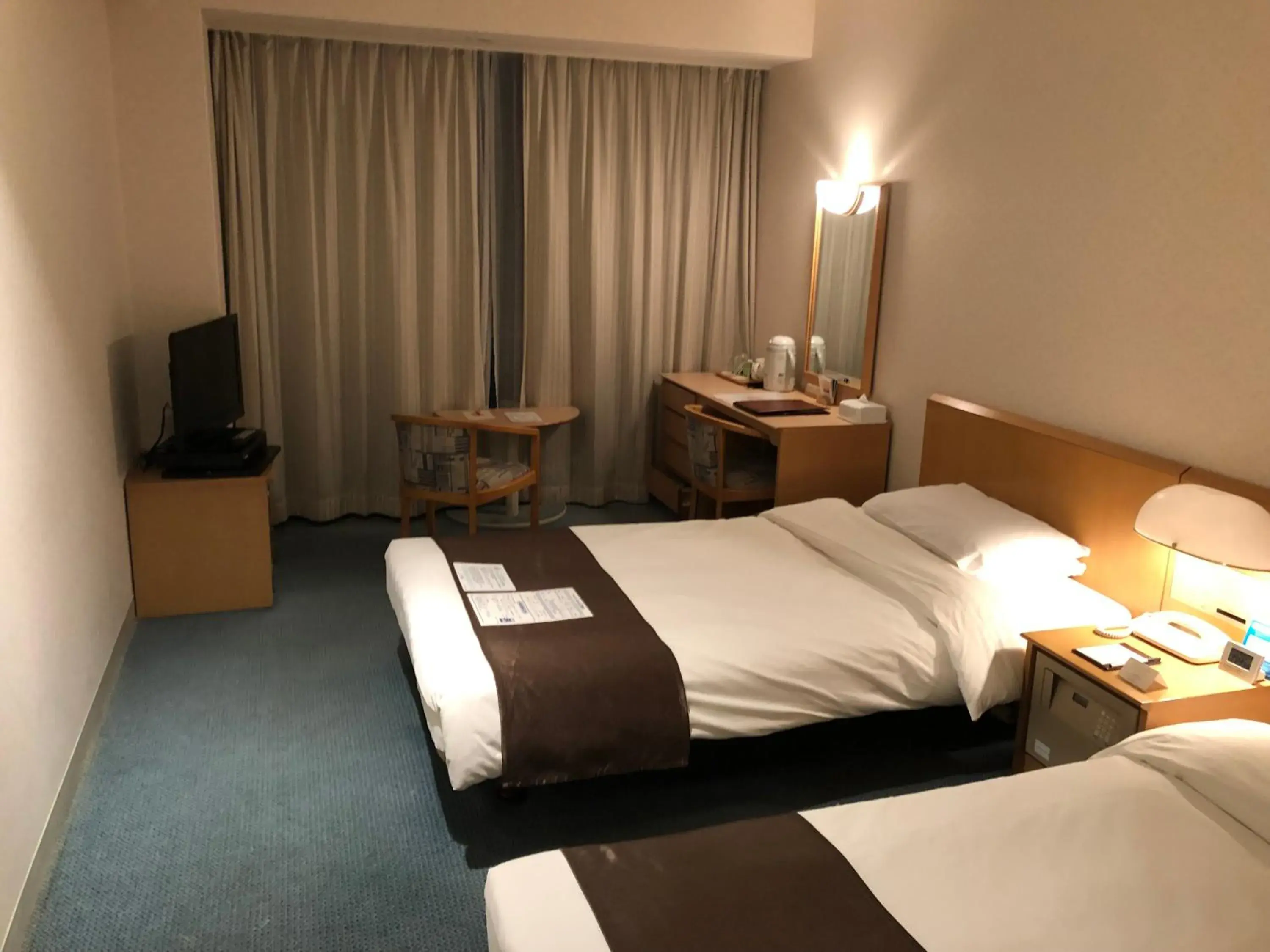 TV and multimedia, Bed in Kushiro Prince Hotel