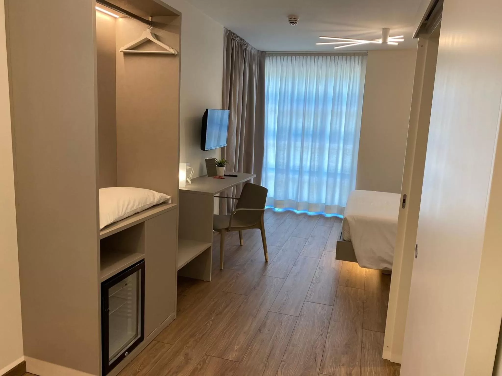 Photo of the whole room, Bed in Fly Bike Hotel