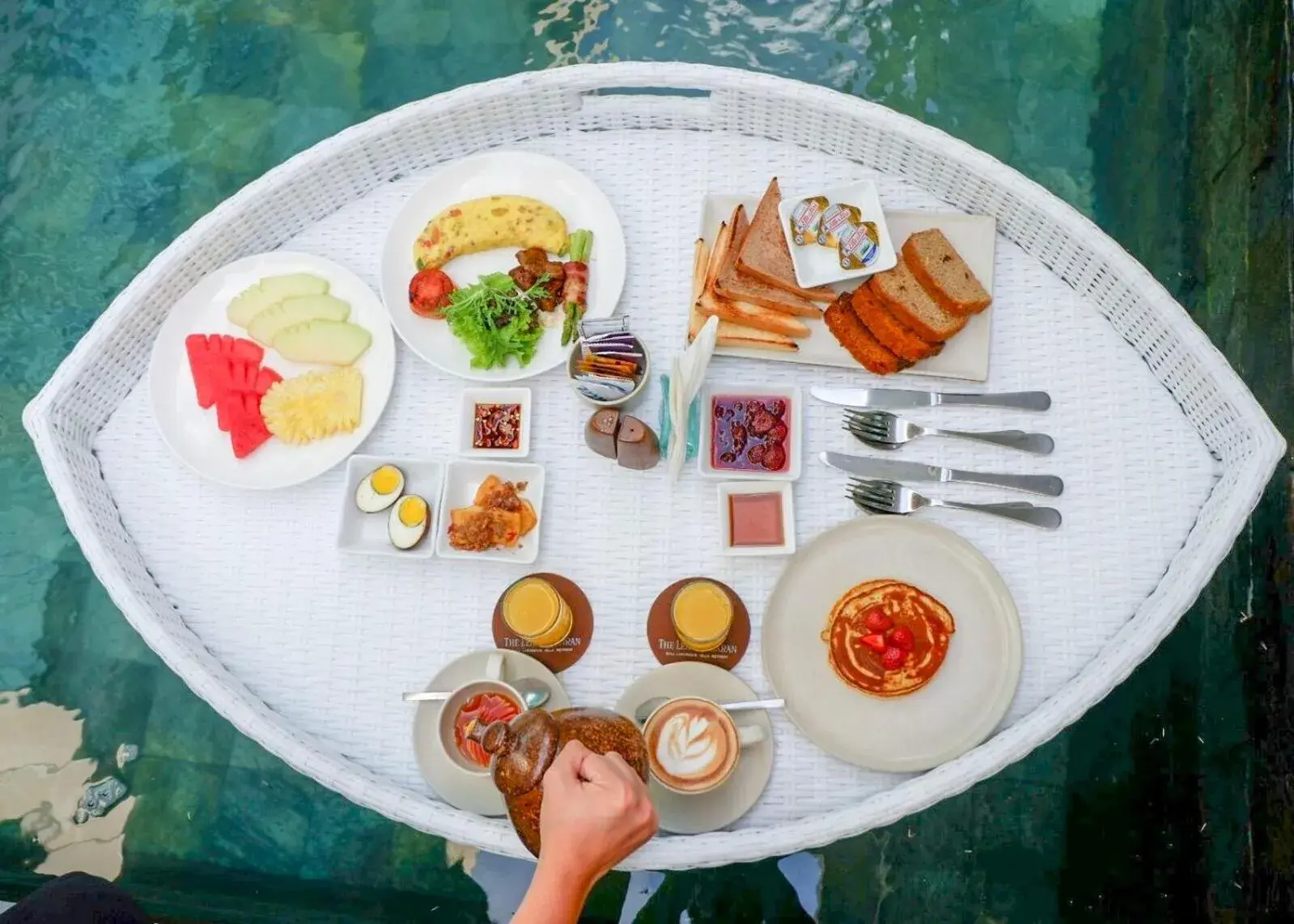 Breakfast, Food in The Leaf Jimbaran Luxury Villas