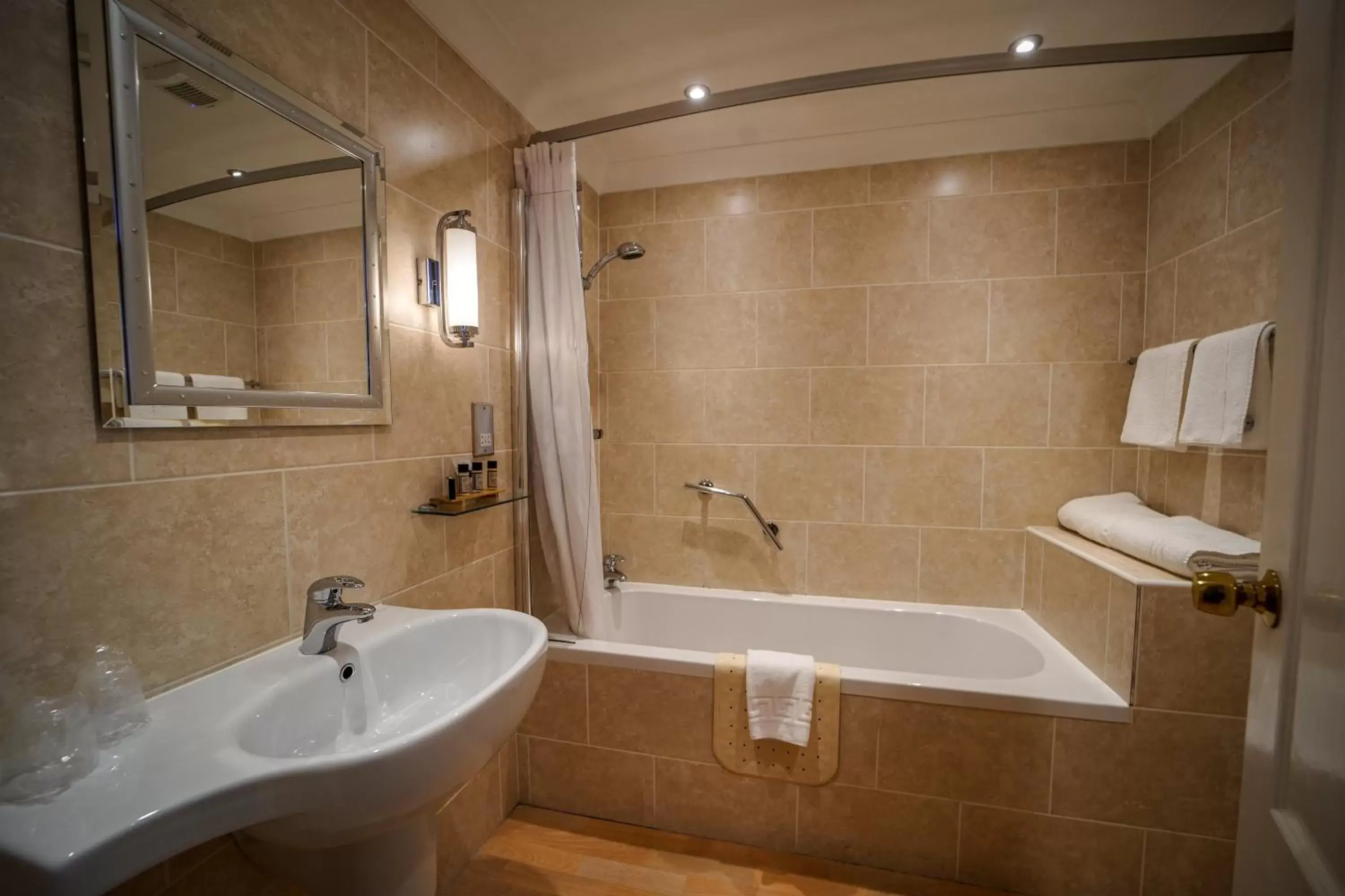 Bathroom in B/W Plus Buxton Lee Wood Hotel