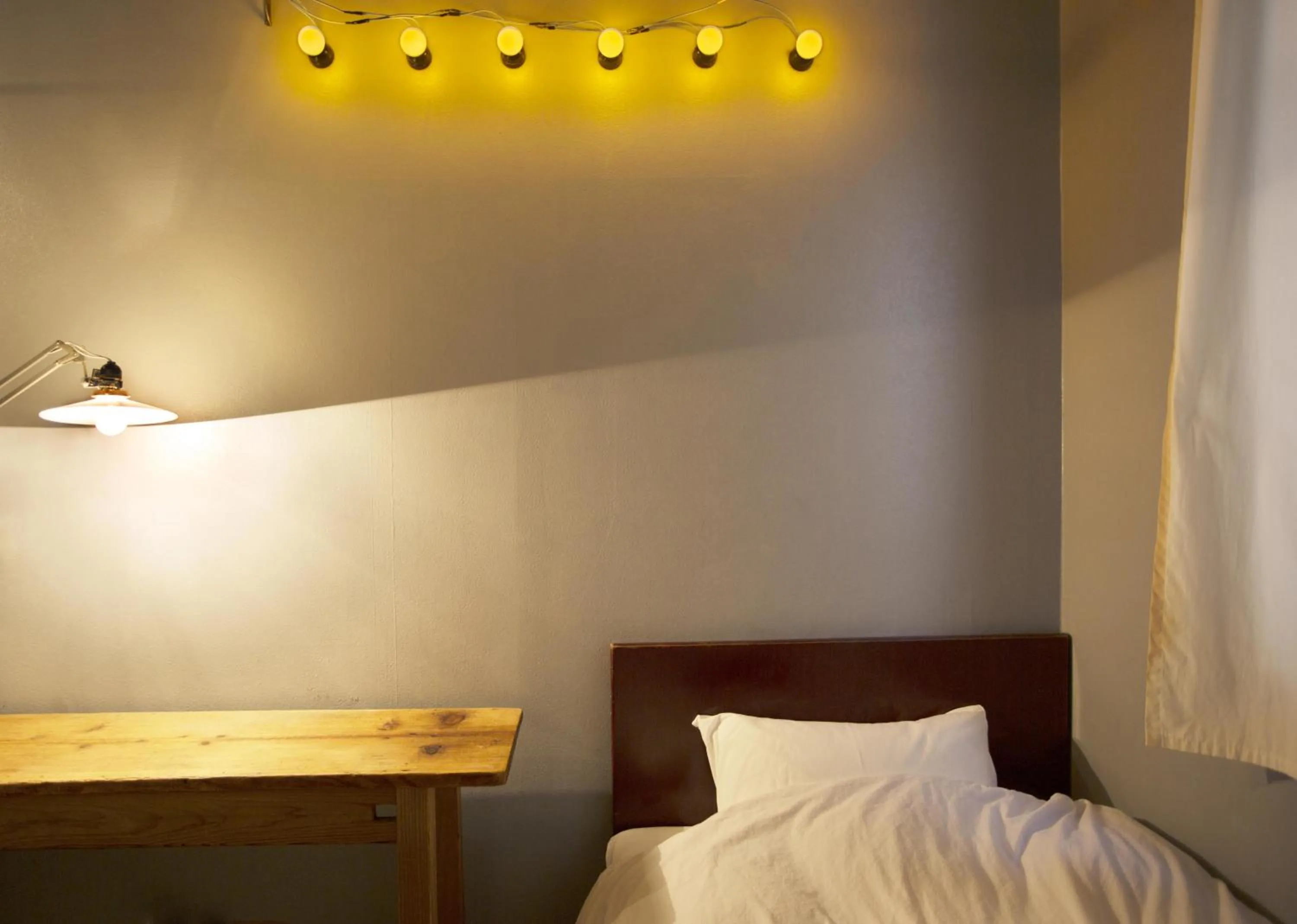 Decorative detail, Bed in Apartment Hotel Shinjuku