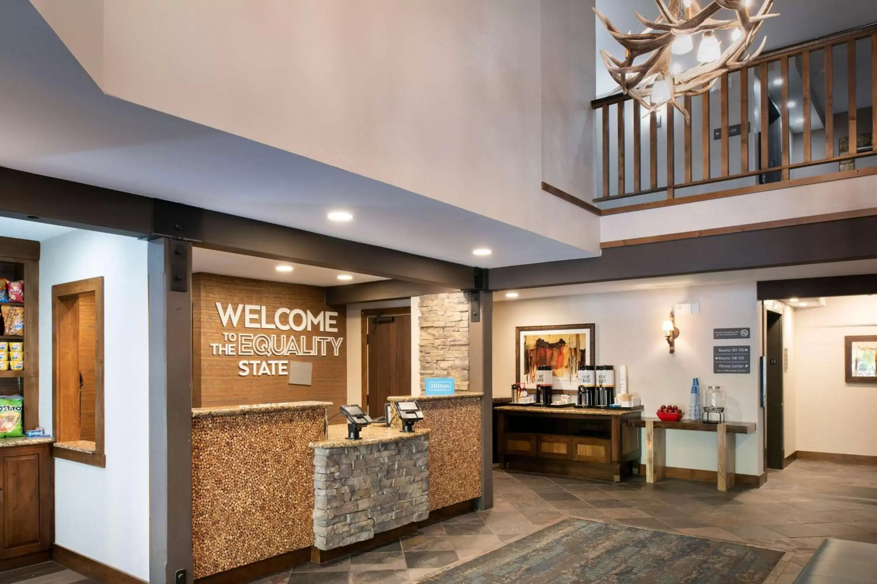 Lobby or reception in Hampton Inn Jackson Hole
