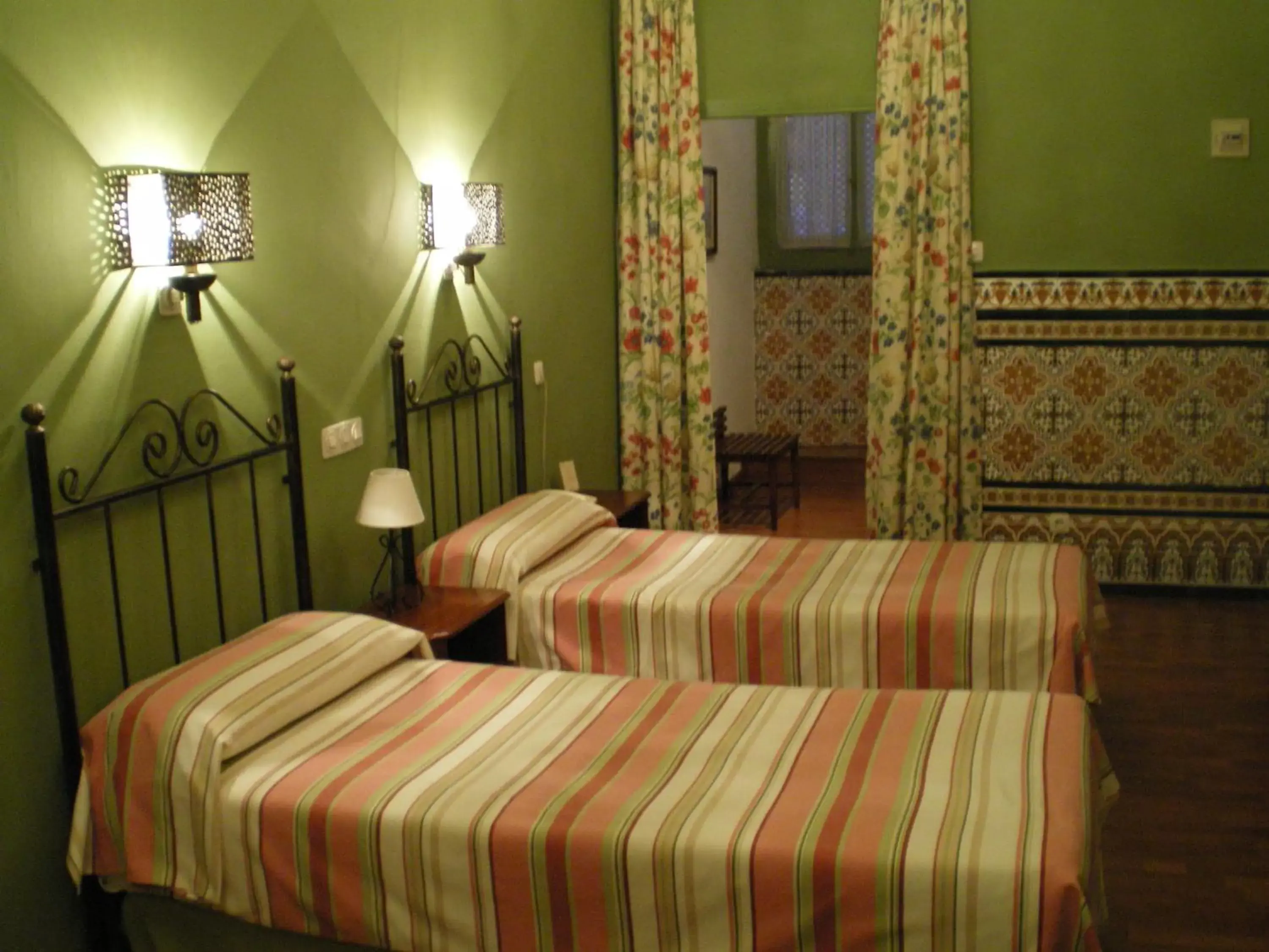 Decorative detail, Bed in Hotel Abanico