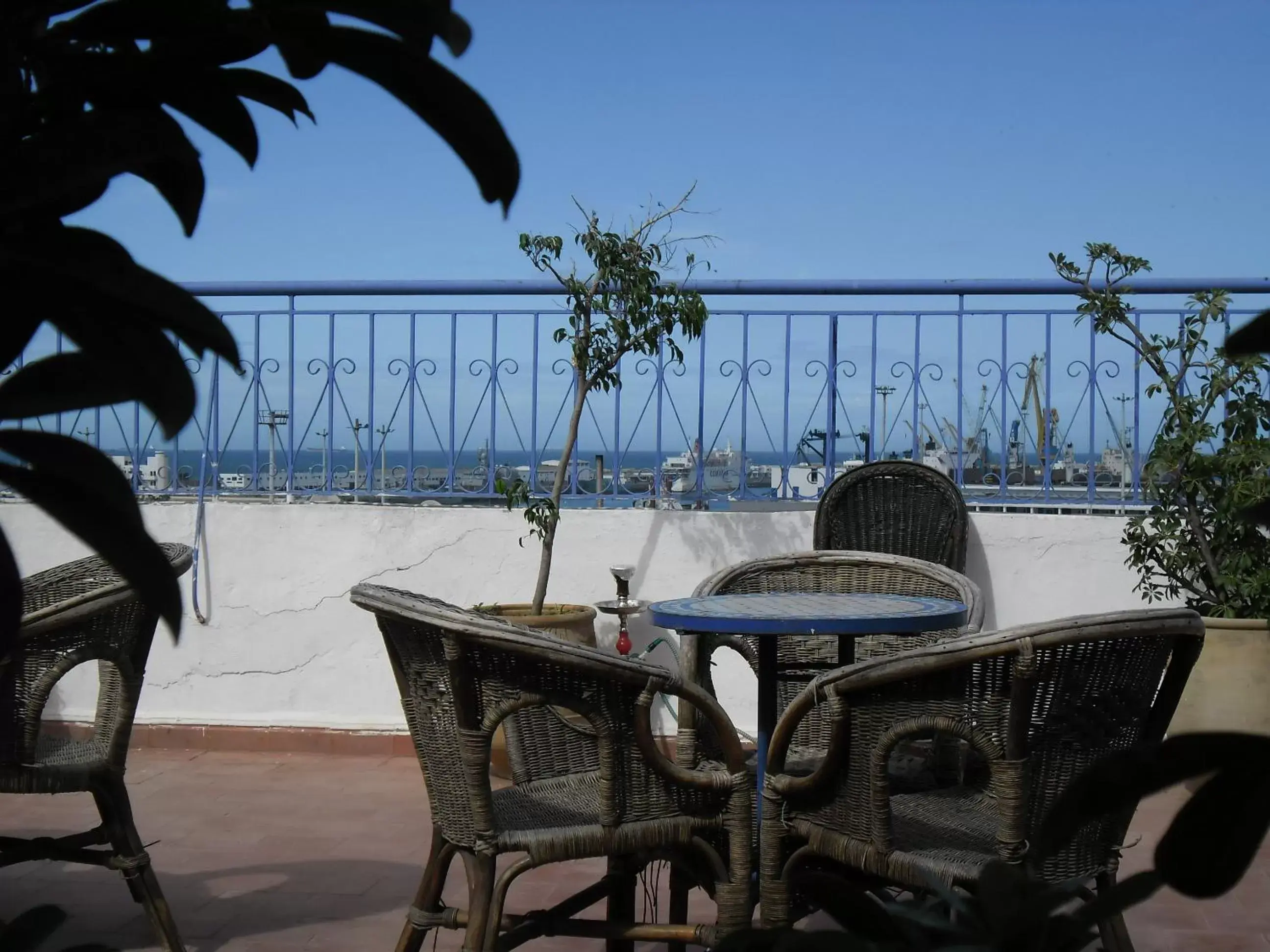 Balcony/Terrace, Sea View in Hôtel Central