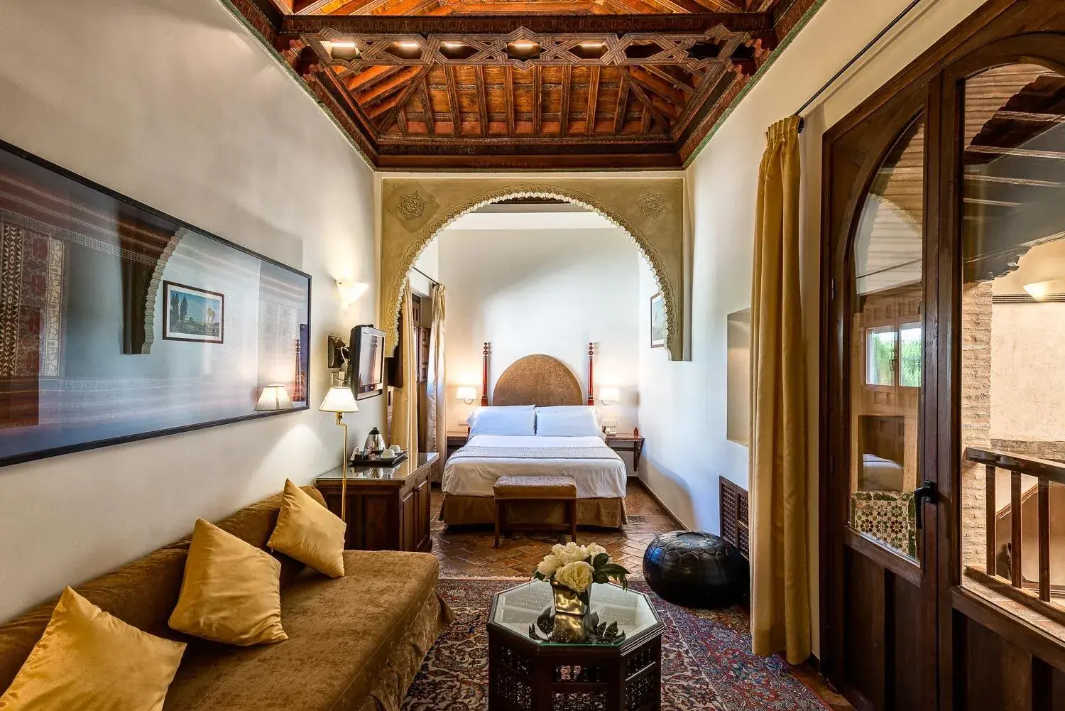 Bed in Hotel Casa Morisca