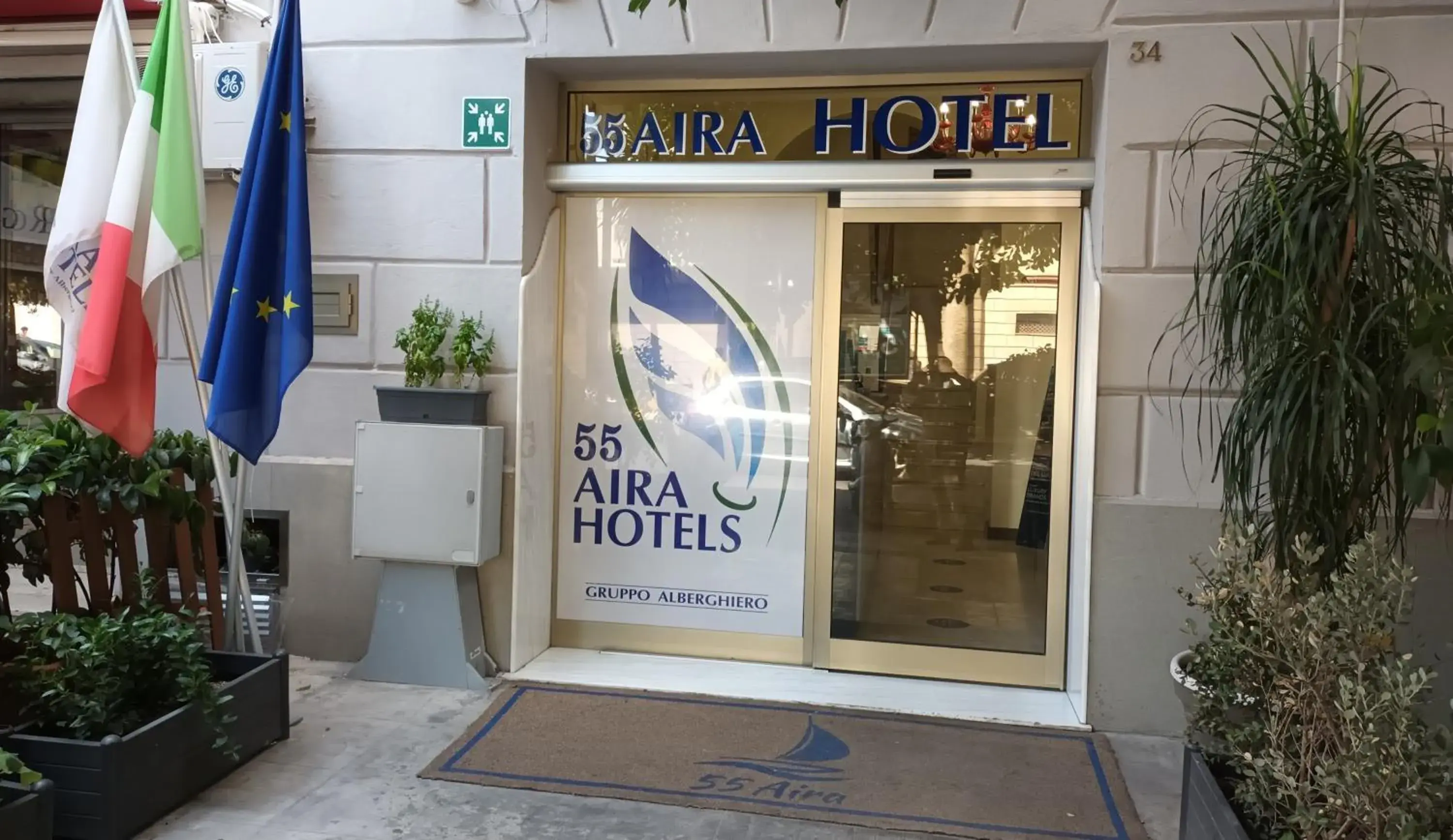 Property Logo/Sign in 55 Aira Hotel