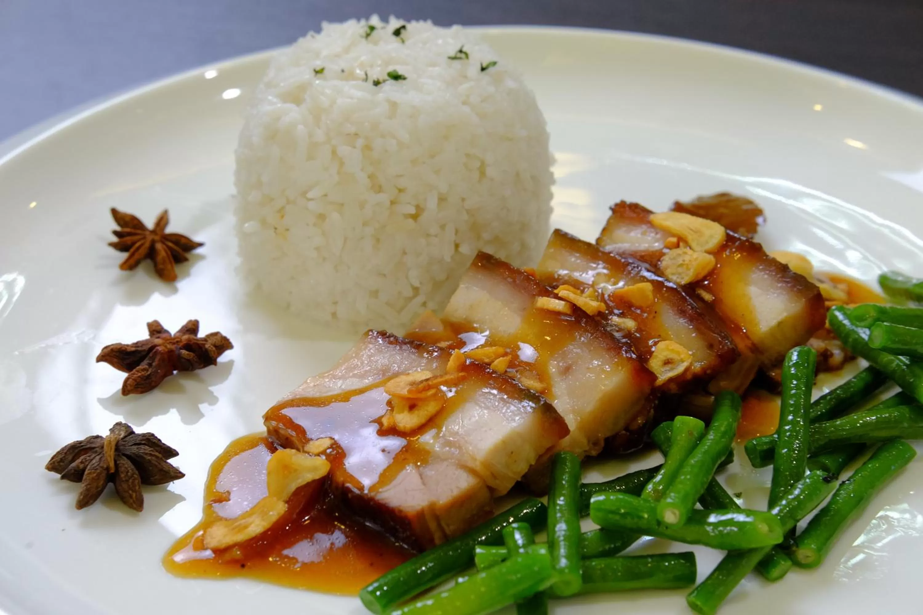 Food close-up in One Central Hotel & Suites