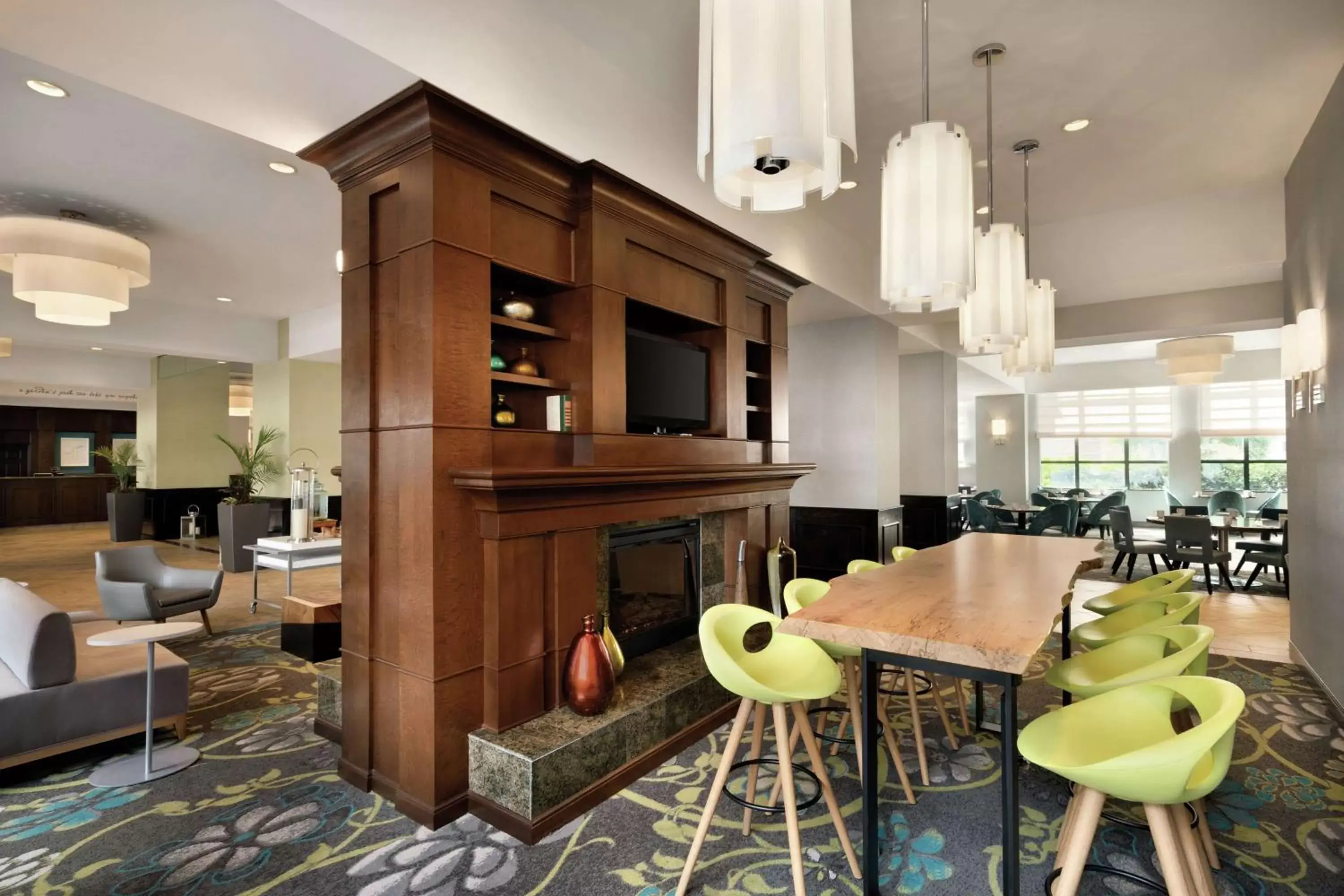Lobby or reception in Hilton Garden Inn Worcester Lobby or reception in Hilton Garden Inn Worcester