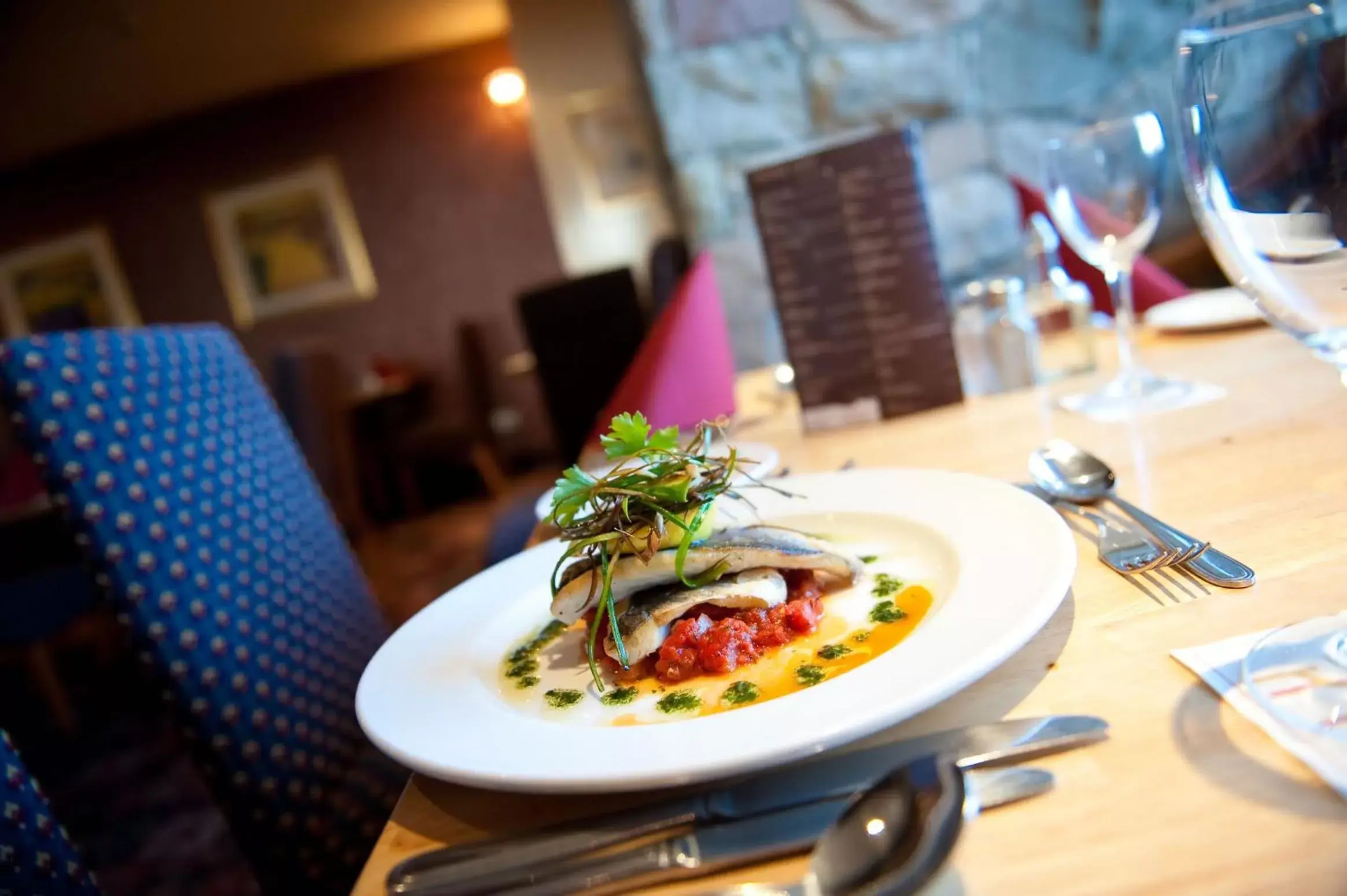 Food in Strangford Arms Hotel