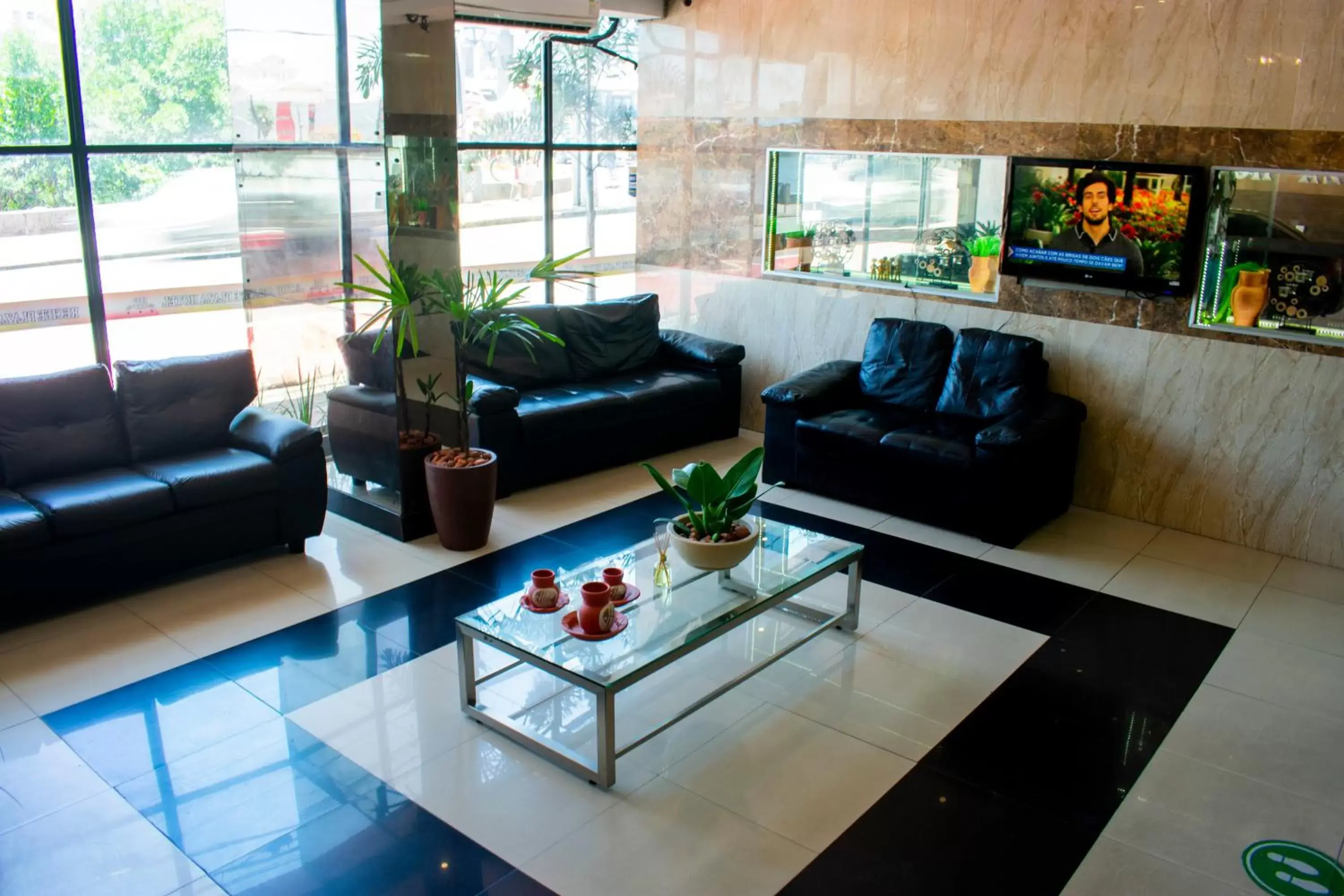 Lounge or bar, Lobby/Reception in Rede Andrade Plaza Recife