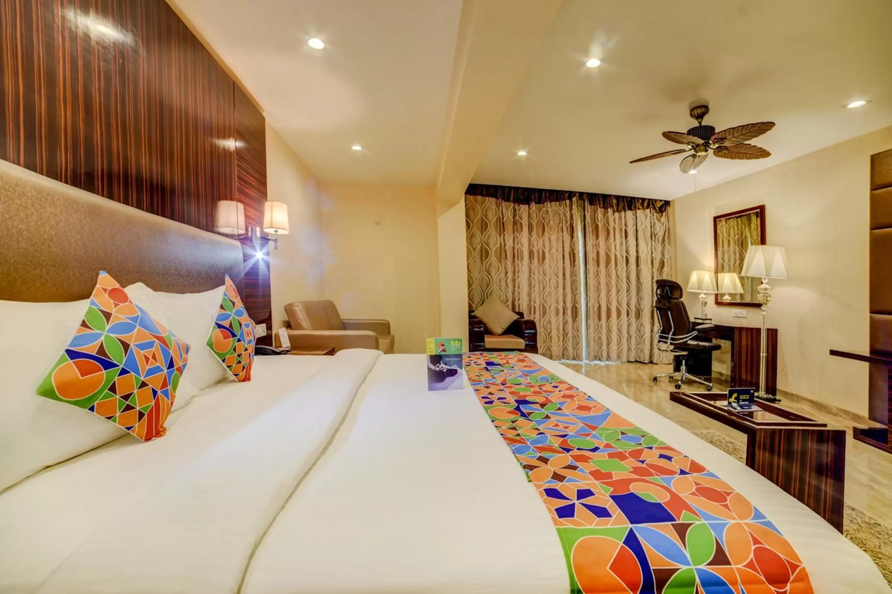 Bedroom in FabHotel Prime Sarala Crown With Pool, Calangute Beach