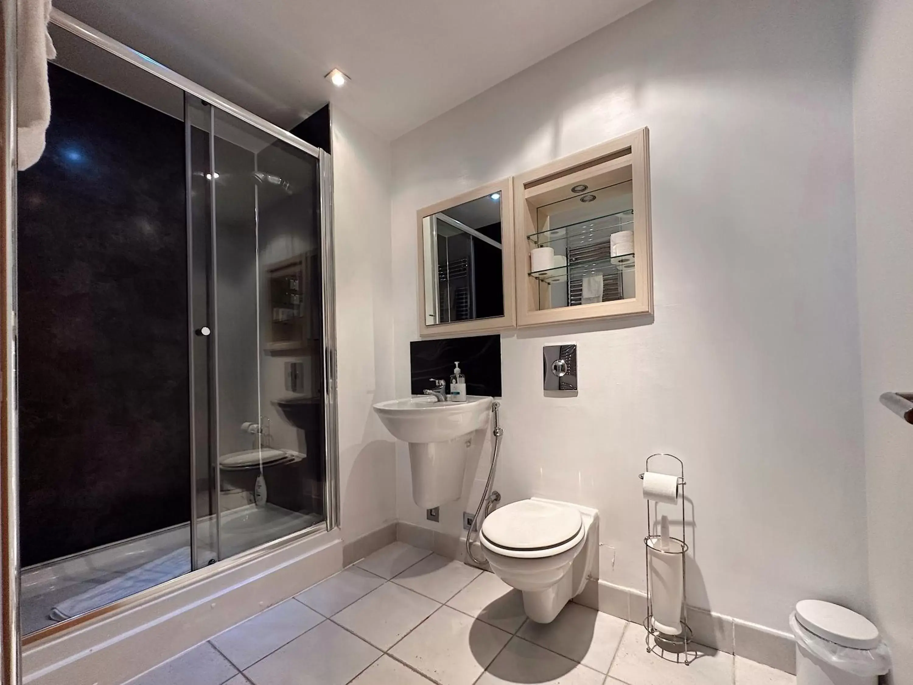 Shower, Bathroom in Canary Wharf - Luxury Apartments