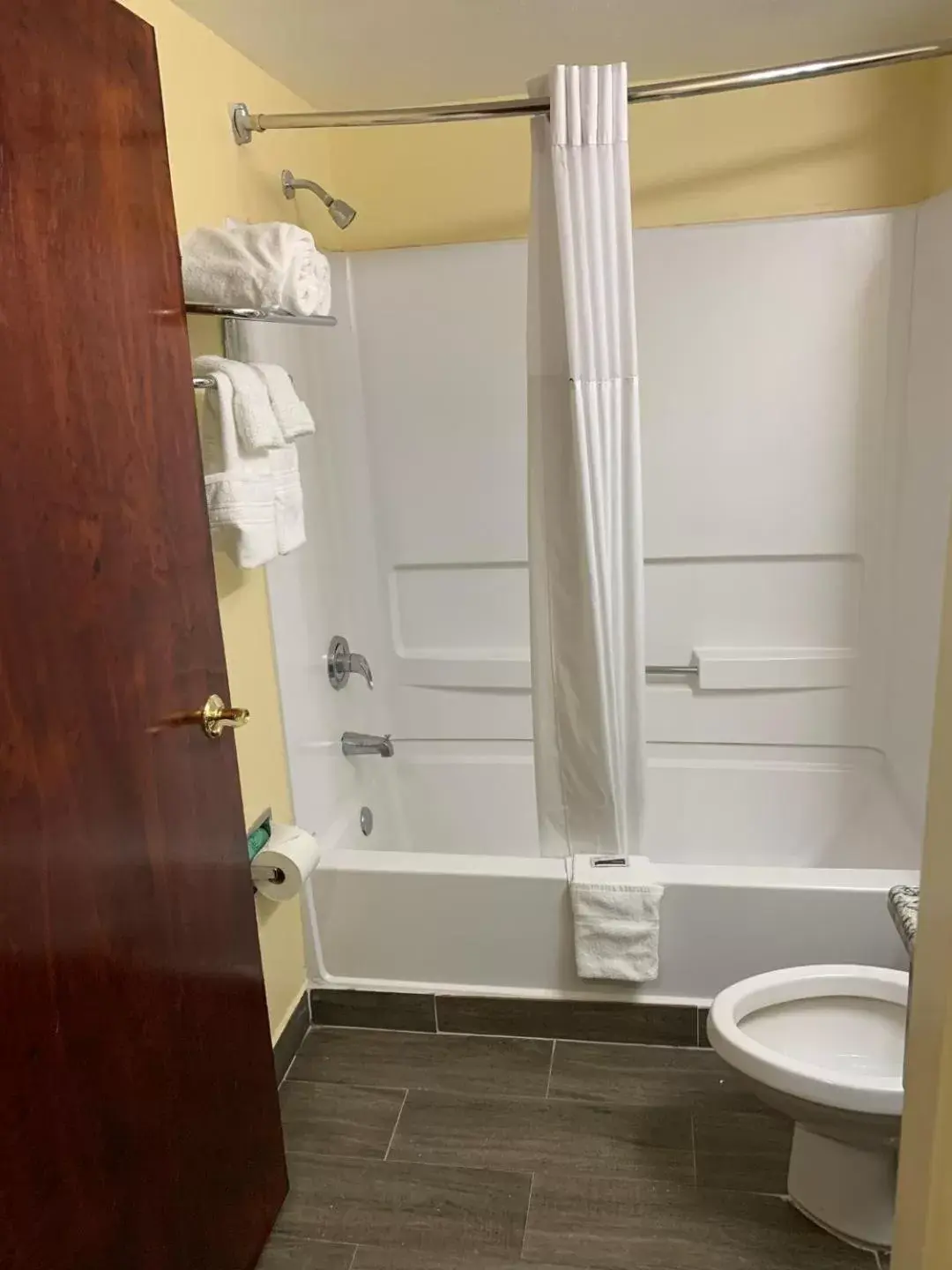 Bathroom in Days Inn & Suites by Wyndham Tampa/Raymond James Stadium