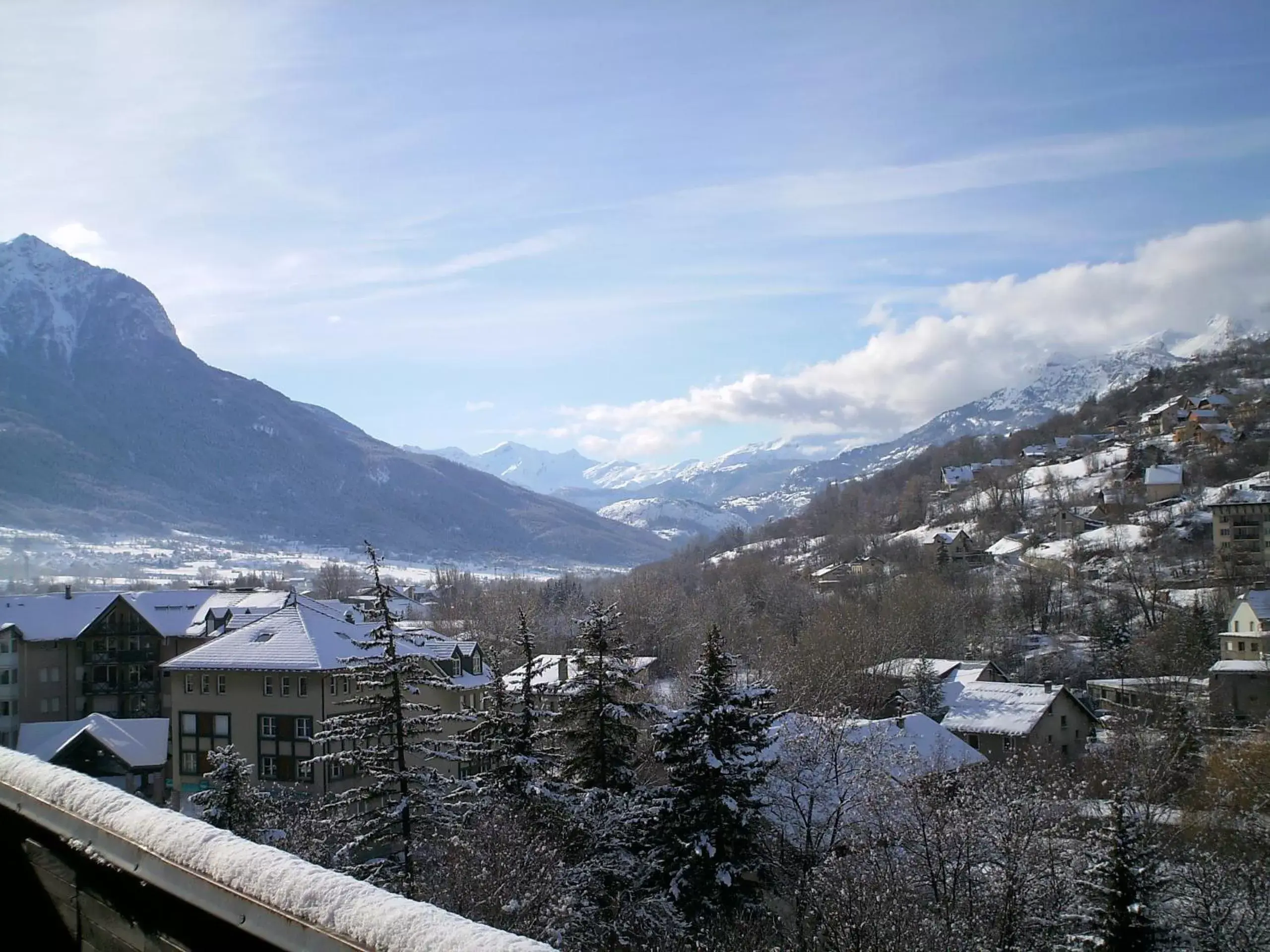View (from property/room), Winter in Hôtel Mont-Brison