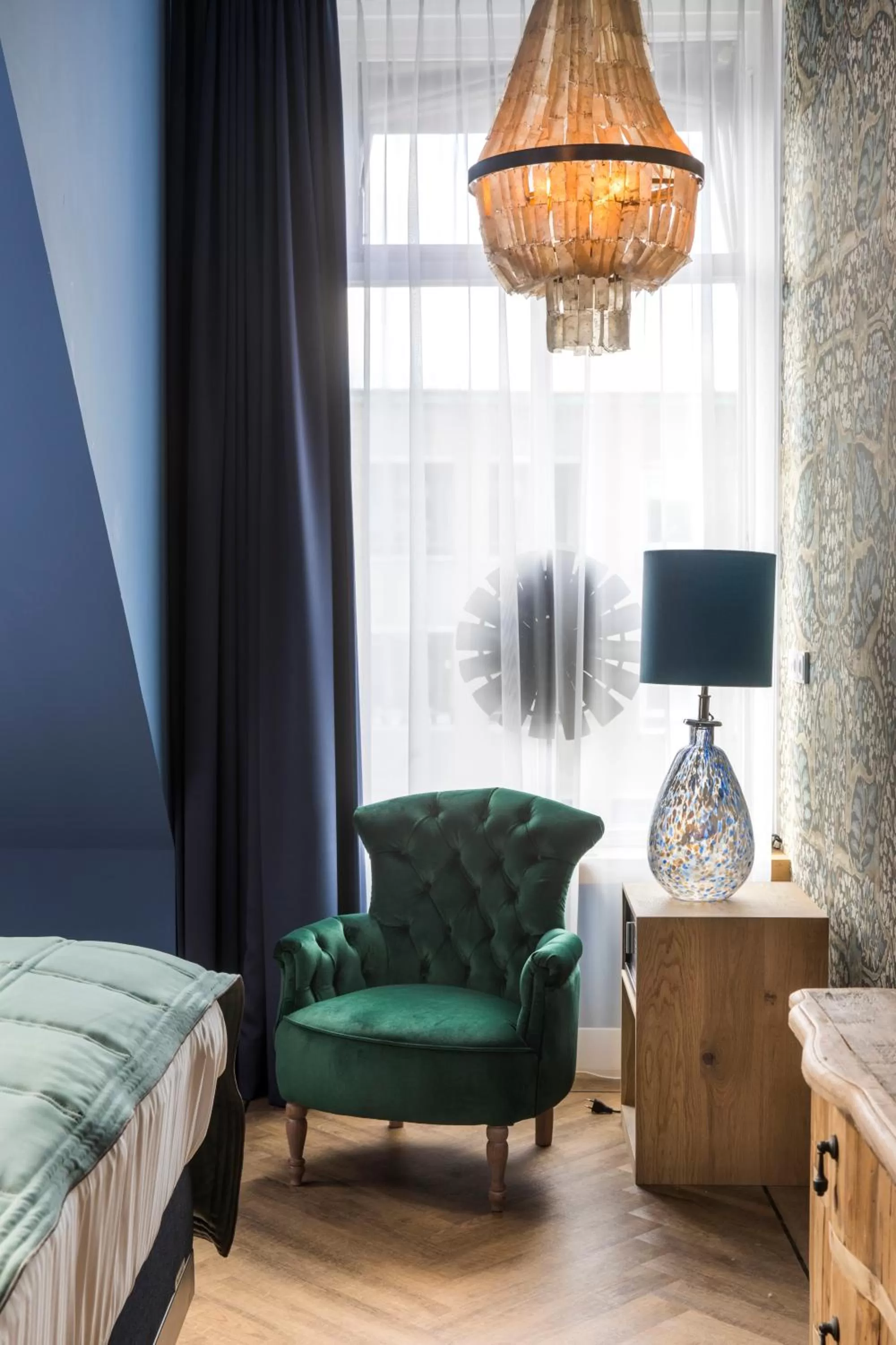 Seating area, Bed in Boutiquehotel 't Gerecht