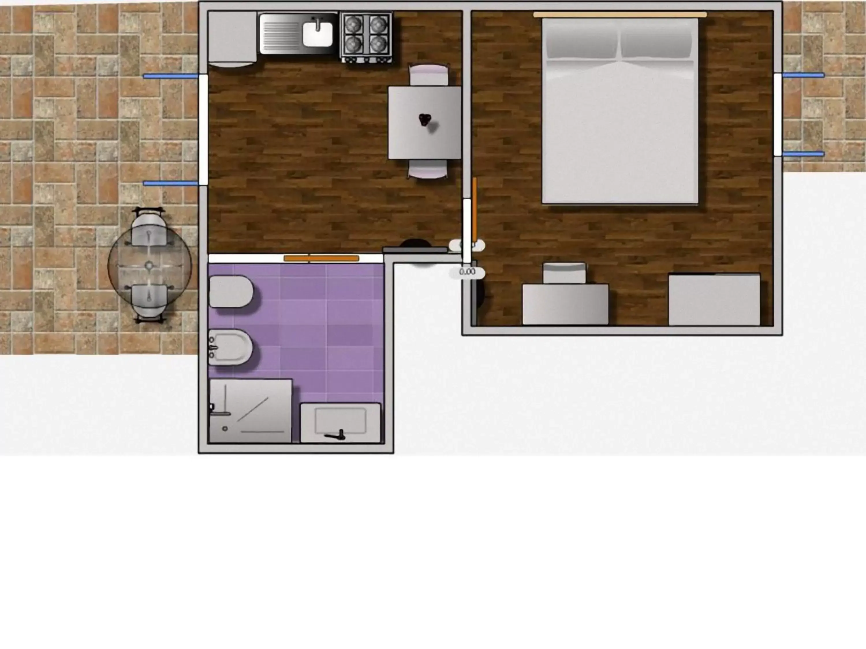 Text overlay, Floor Plan in Residence Villa Il Glicine