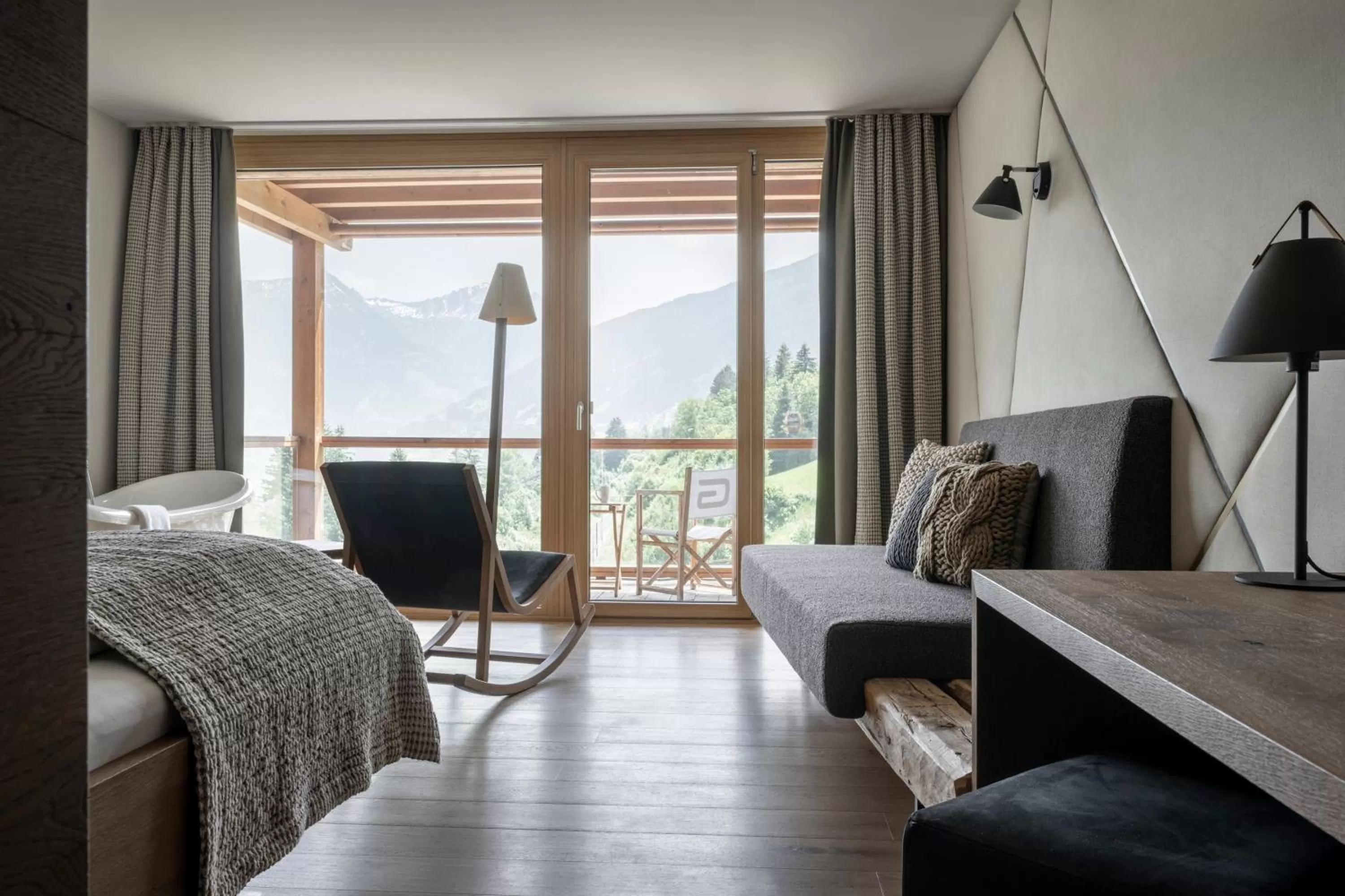 View (from property/room), Bed in Das.Goldberg