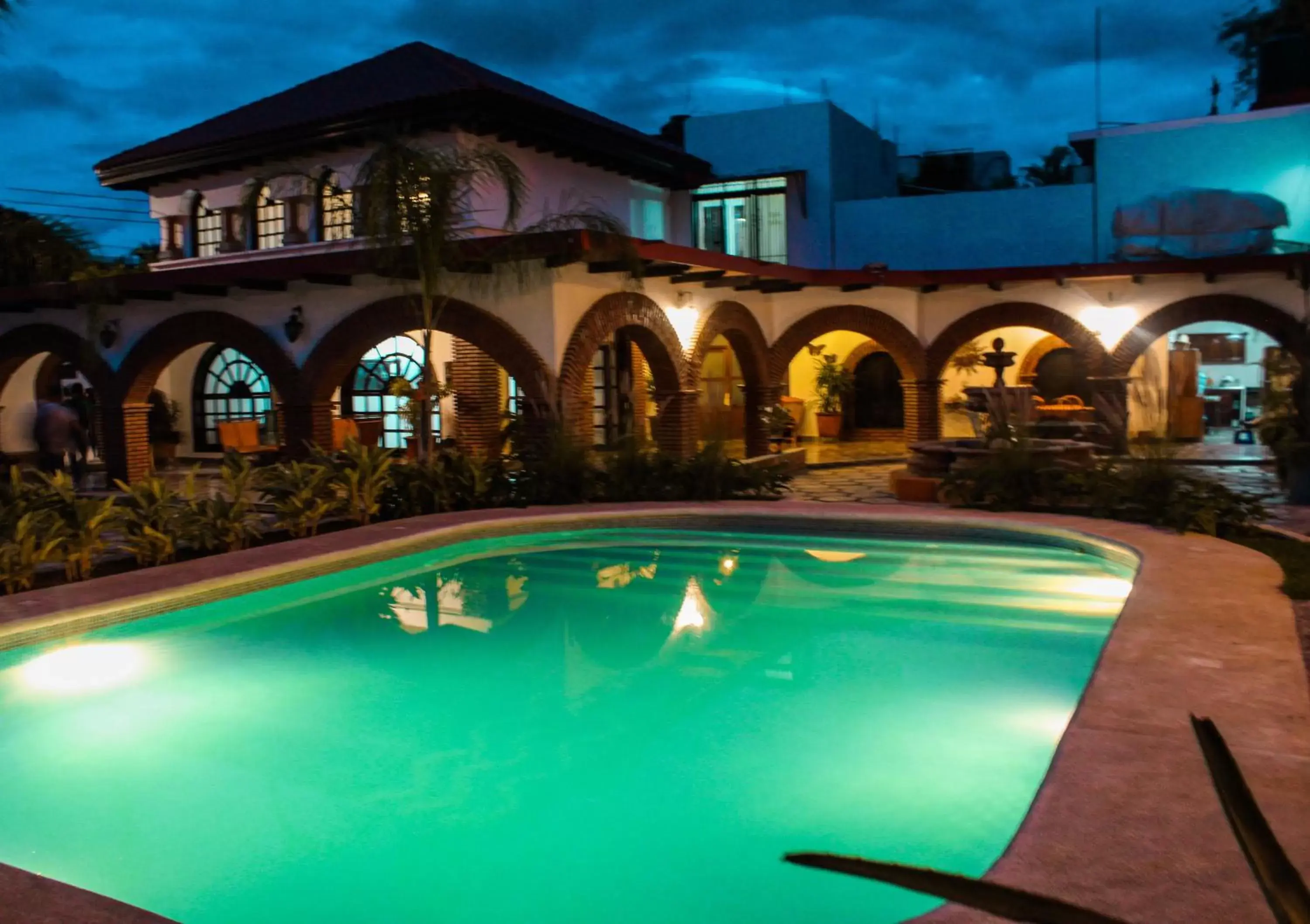 Swimming pool, Property Building in Hotel Casa del Agua