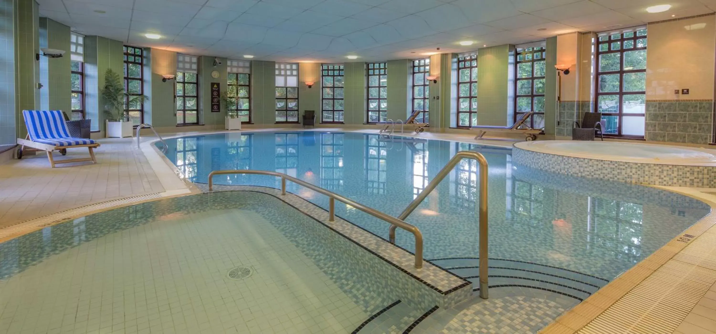 Pool view, Swimming Pool in Hilton Puckrup Hall, Tewkesbury