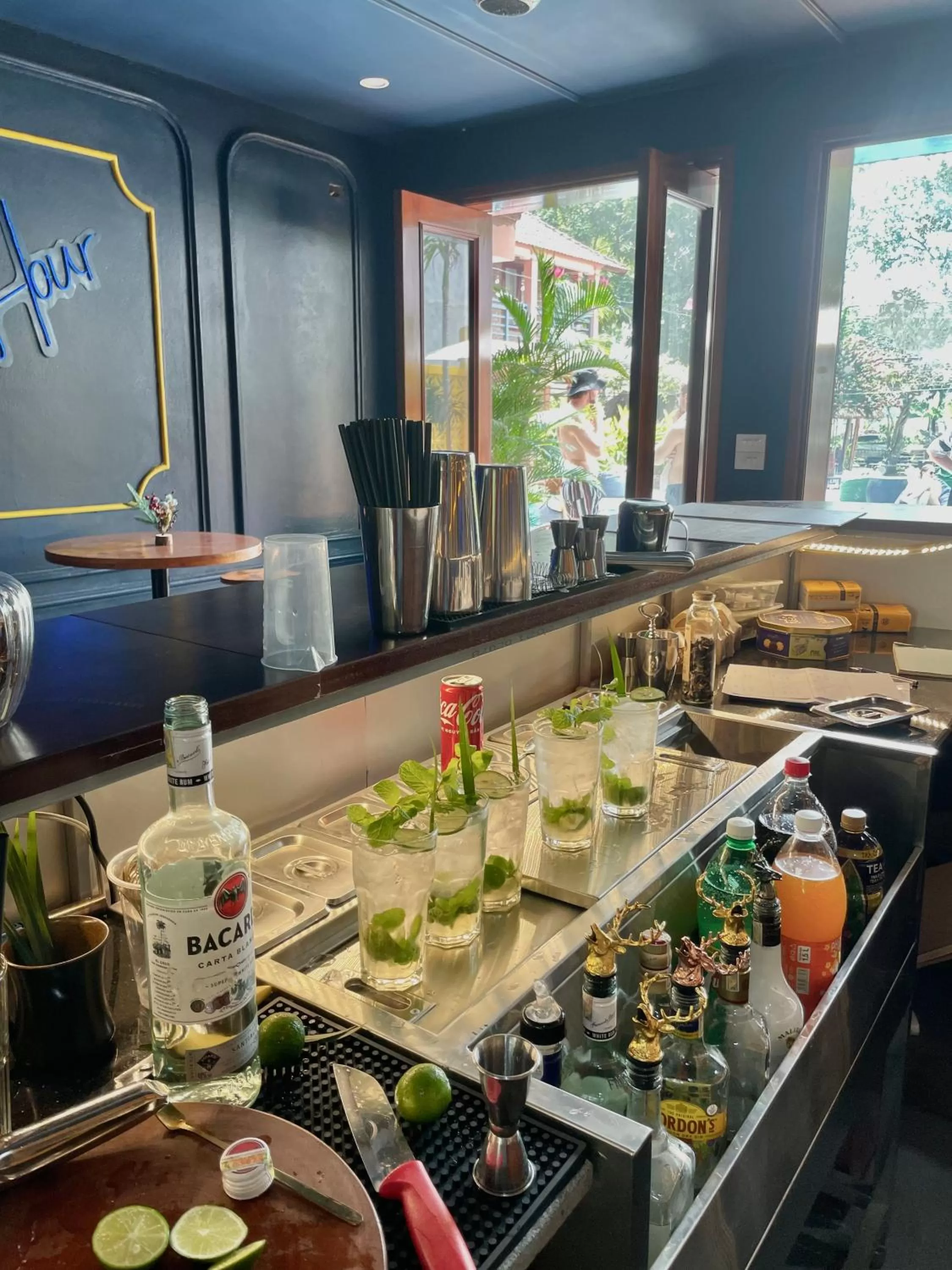 Drinks in Chez Loan Hotel