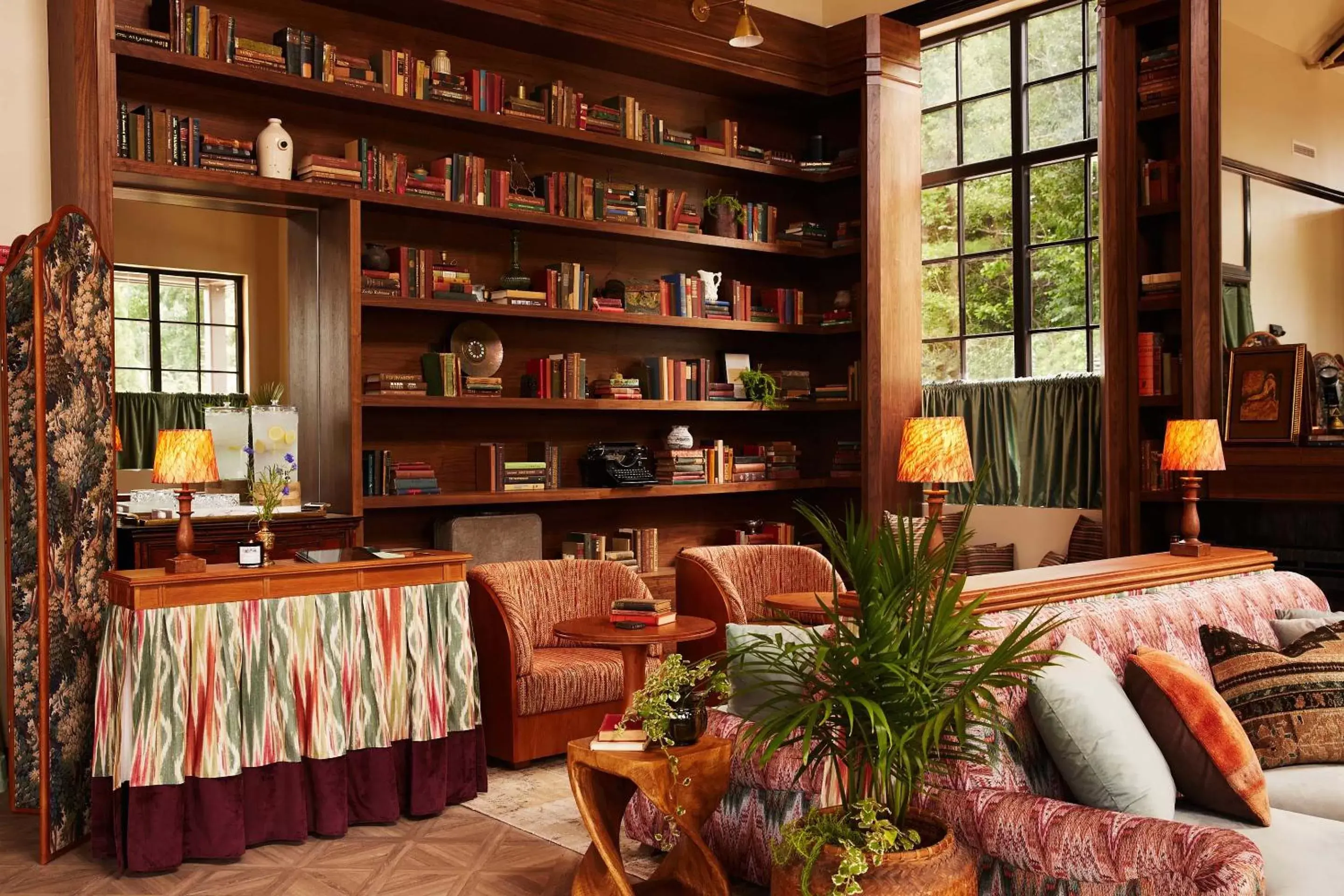 Library in Life House, Berkshires