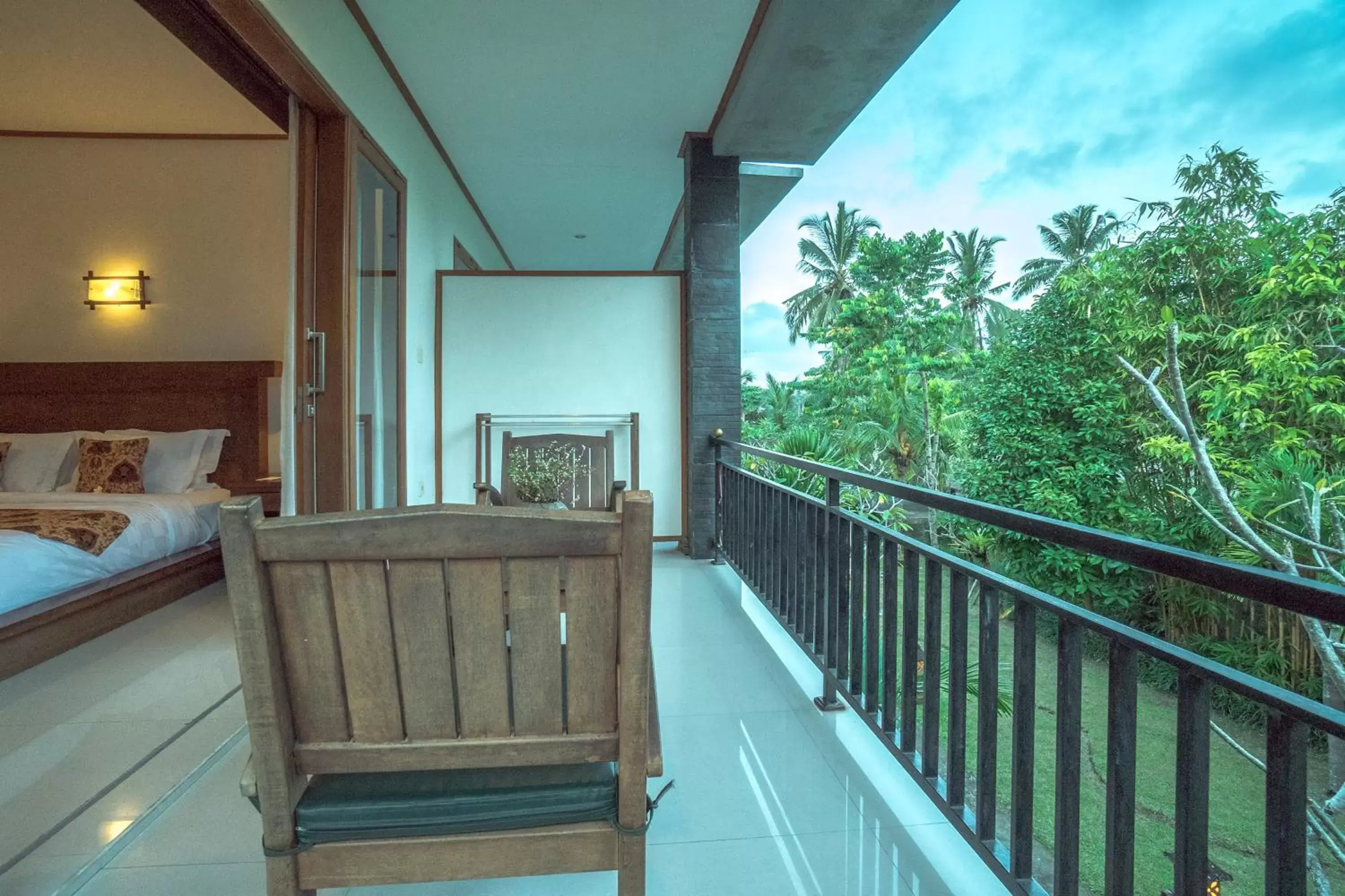 Balcony/Terrace in Gita Maha Ubud Hotel by Mahaputra-CHSE Certified