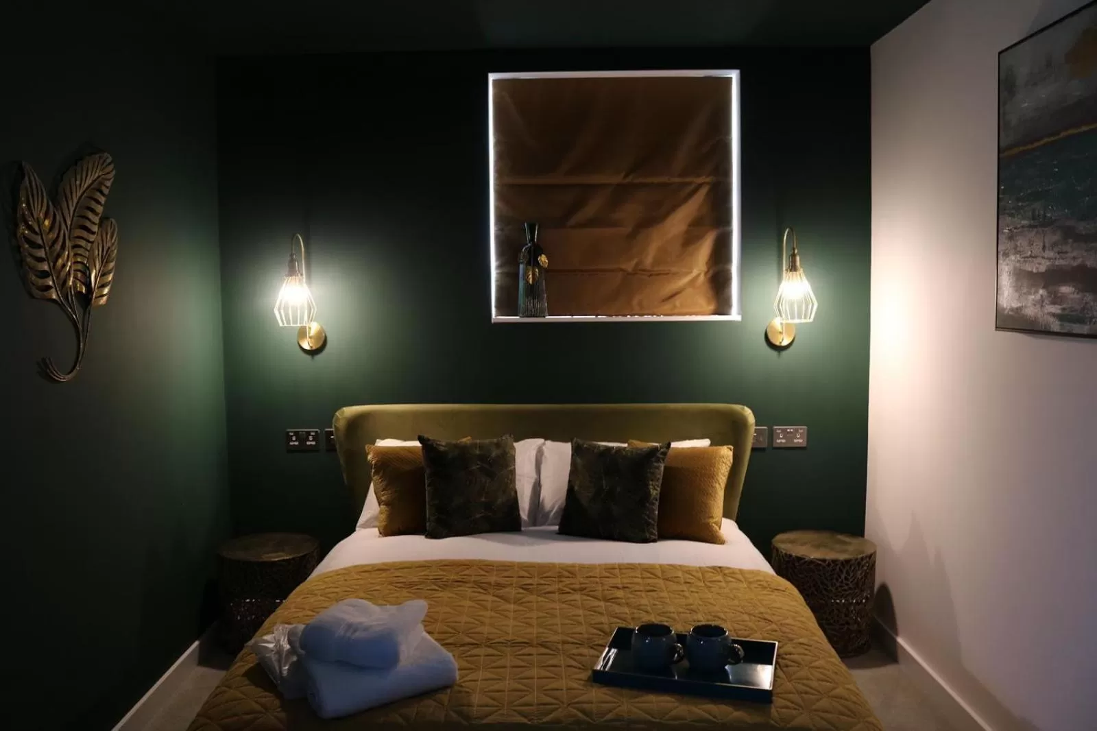 Bed in The Cherry Tree Hotel