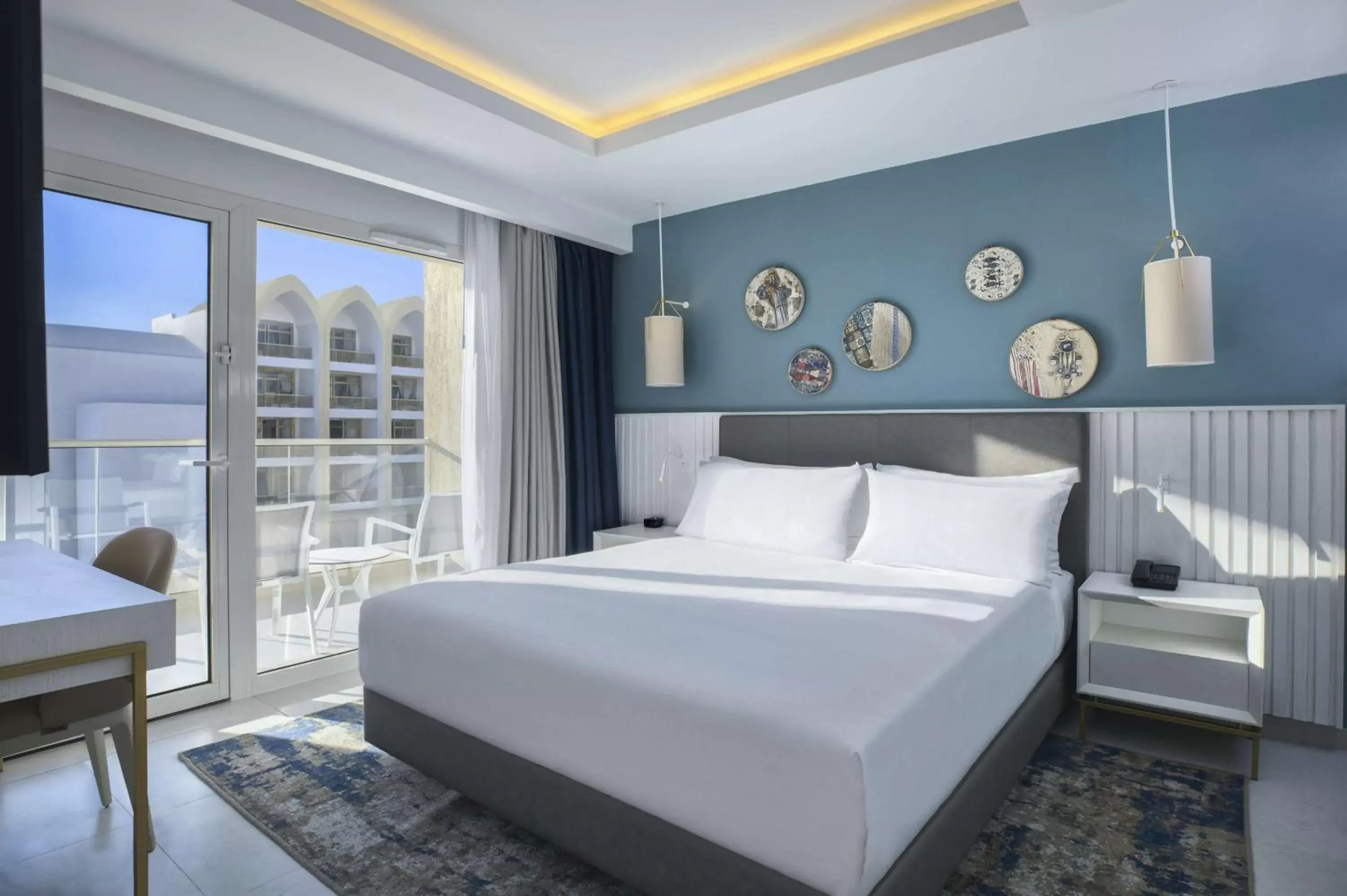 Bedroom, Bed in Hilton Skanes Monastir Beach Resort