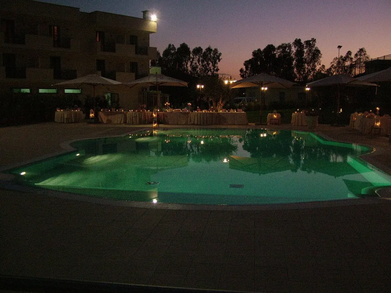 Night, Swimming Pool in Hotel San Giorgio