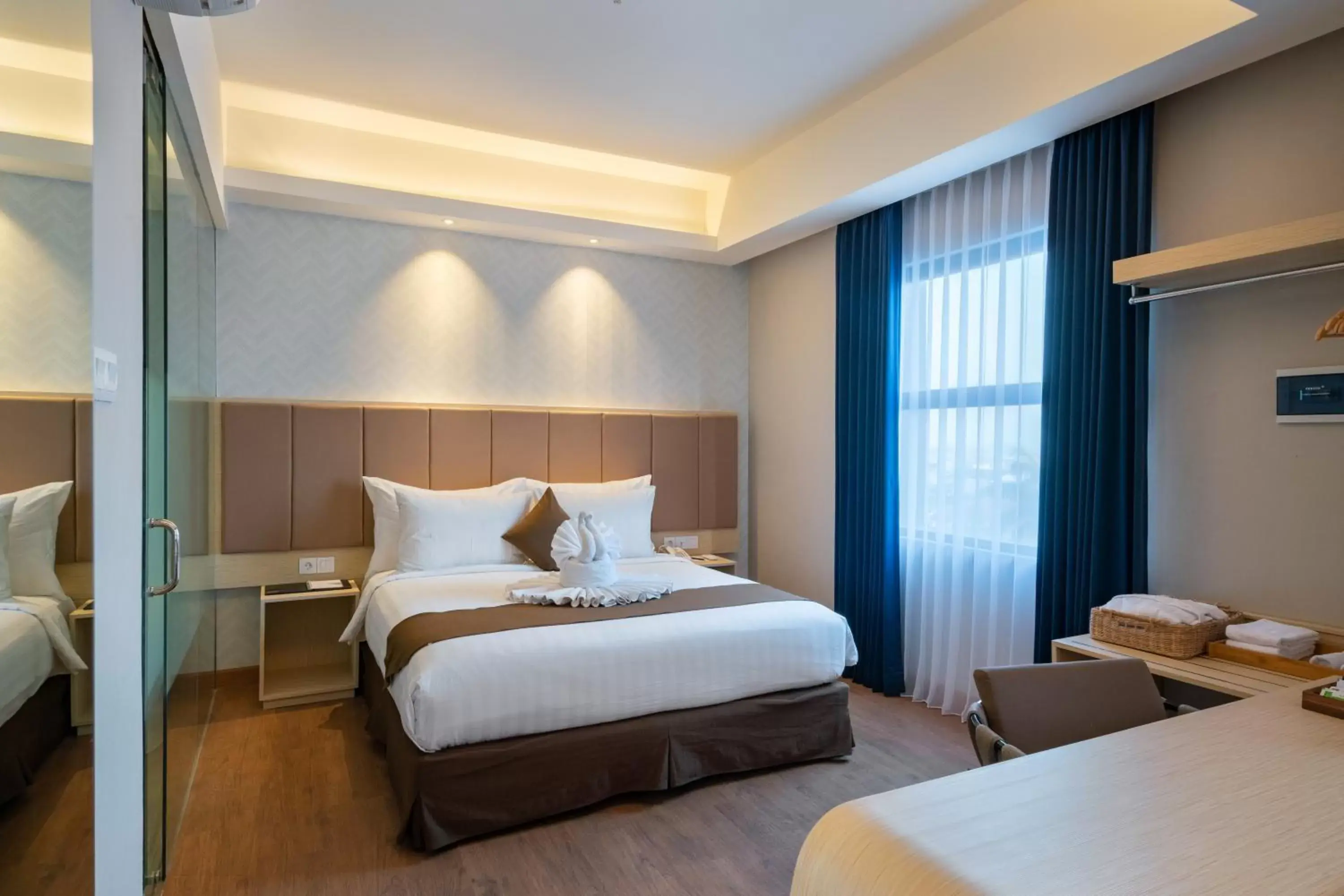 Bedroom, Bed in Luminor Hotel Airport Sidoarjo By WH , Best Choice and Strategic Location with a Rooftop area in Town Bedroom, Bed in Luminor Hotel Airport Sidoarjo By WH , Best Choice and Strategic Location with a Rooftop area in Town