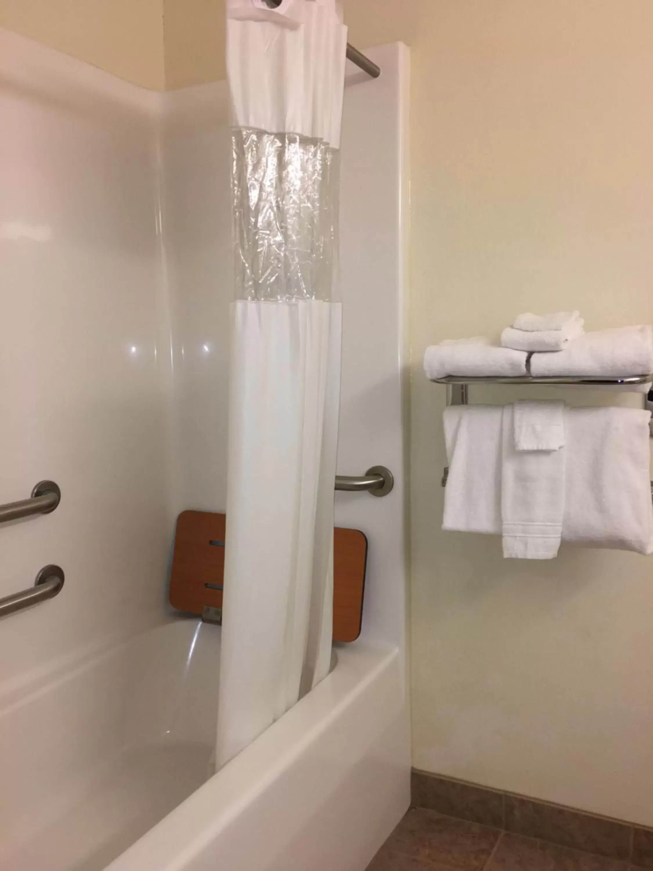 Bathroom in Microtel Inn & Suites by Wyndham Indianapolis Airport