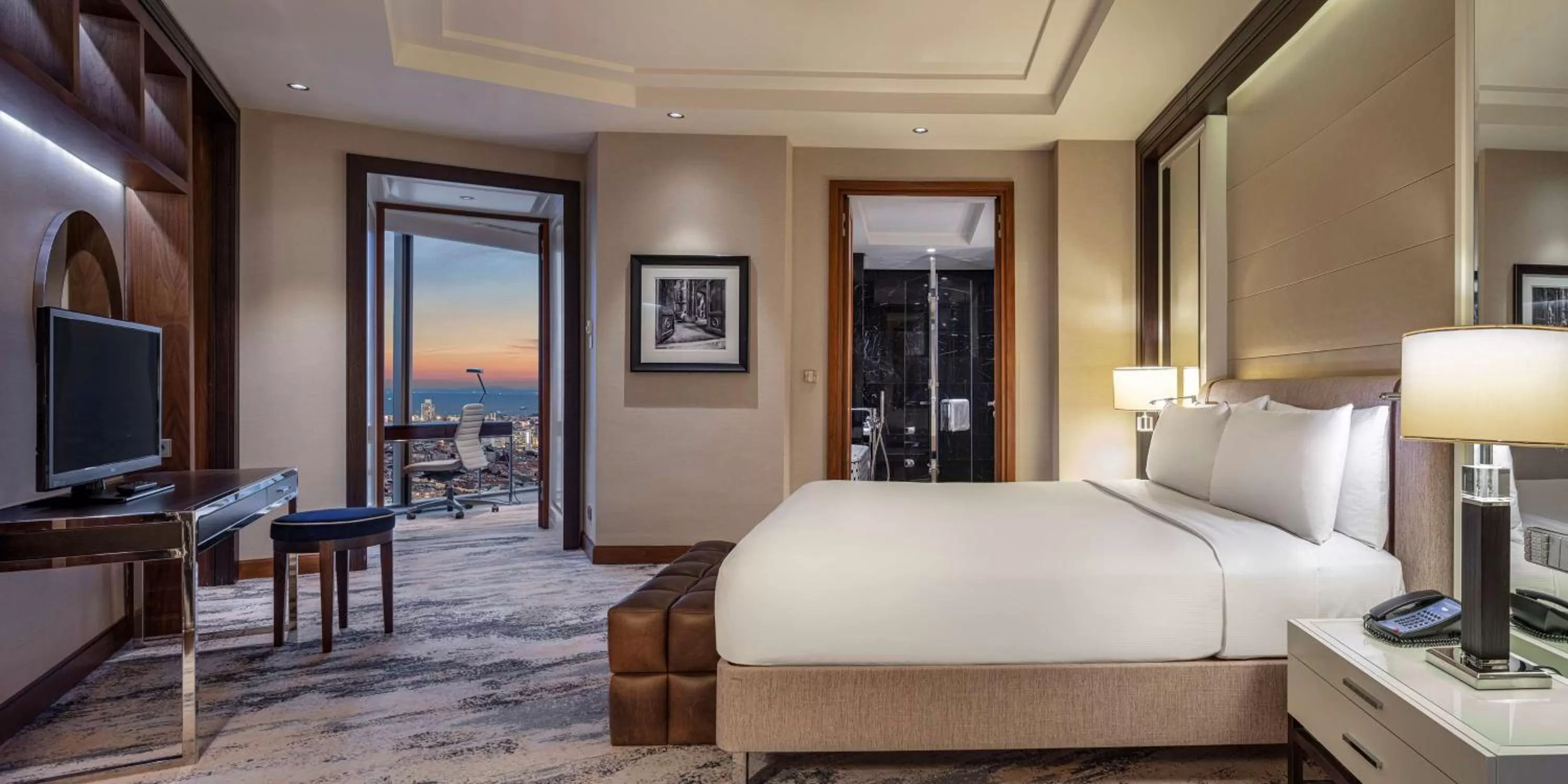 Bed in Hilton Istanbul Bomonti