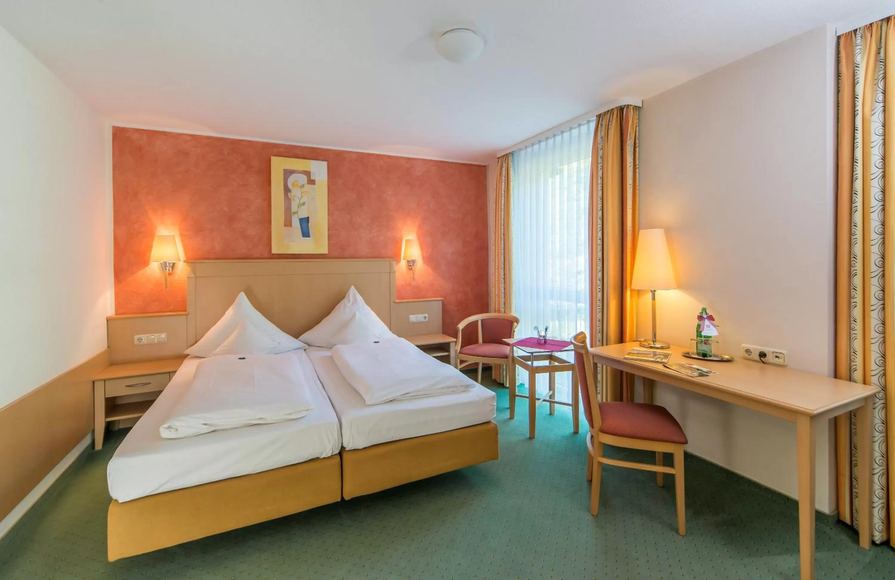 Day, Bed in Hotel Waldmühle