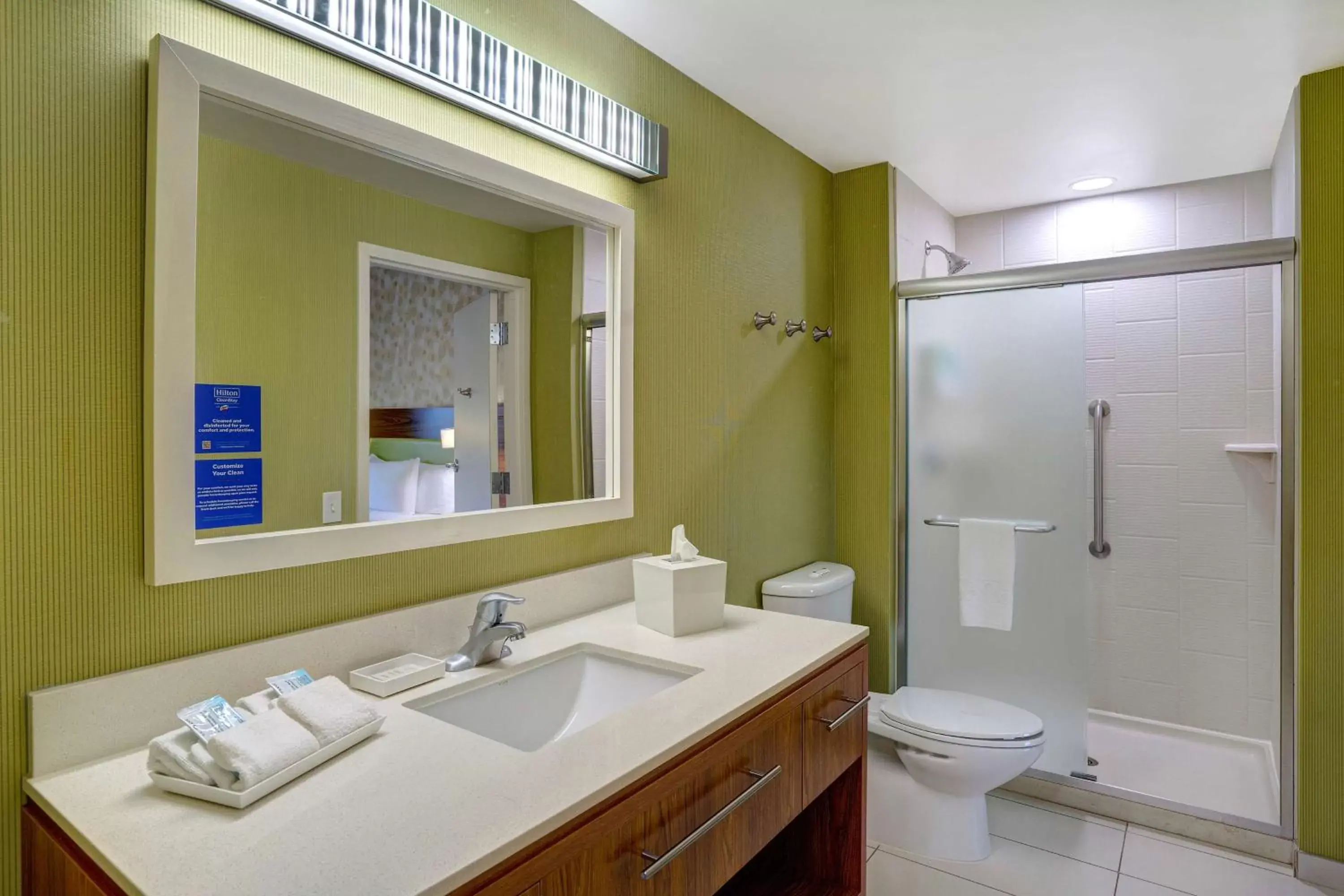 Bathroom in Home2 Suites by Hilton Lexington Park Patuxent River NAS, MD