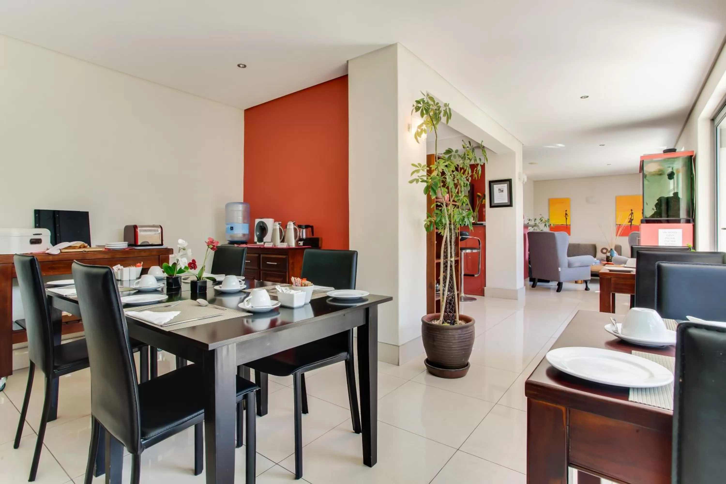 Dining area in The One 8 Hotel in Green Point - Solar Power