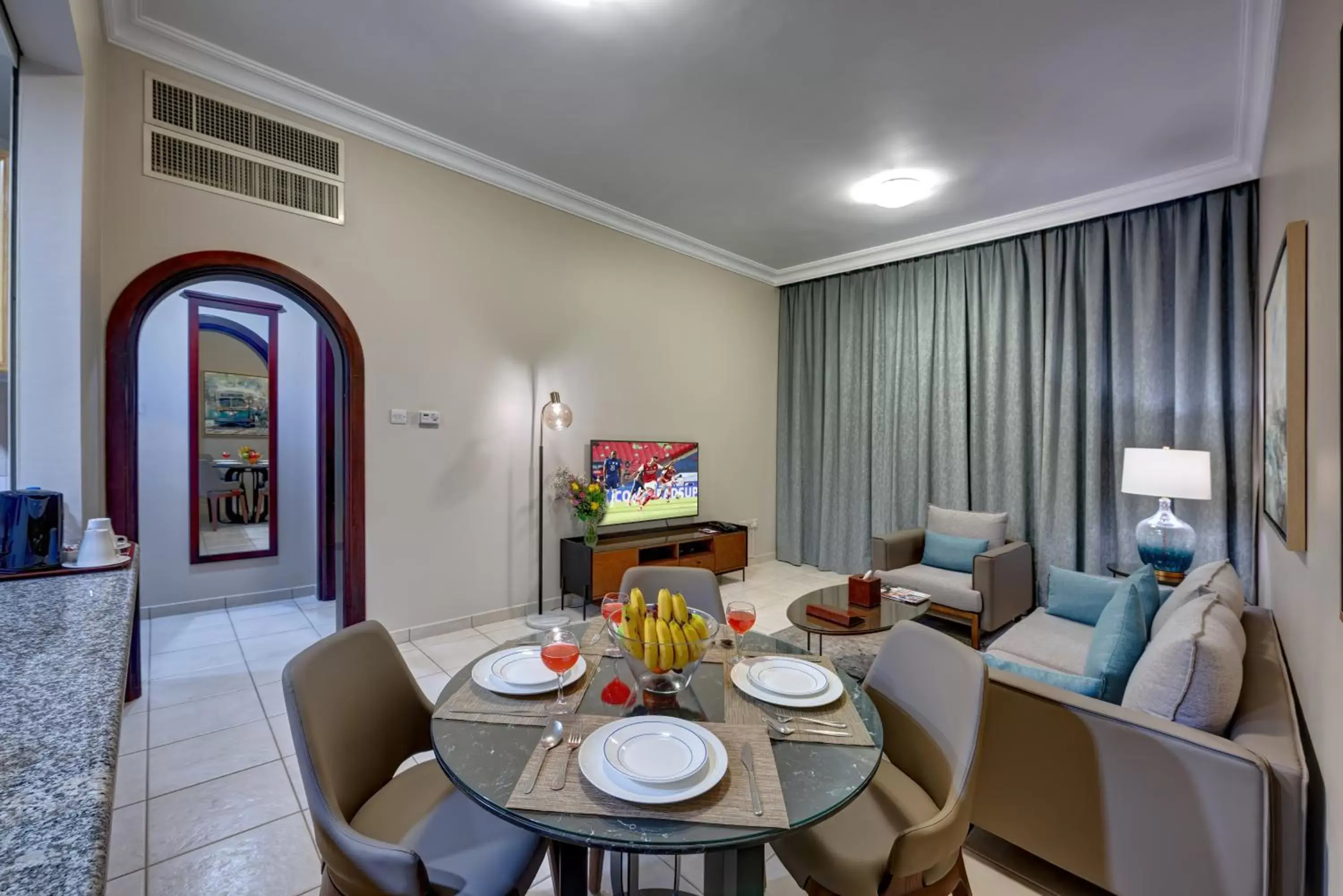 TV and multimedia, Dining Area in Al Nakheel Hotel Apartments Abu Dhabi