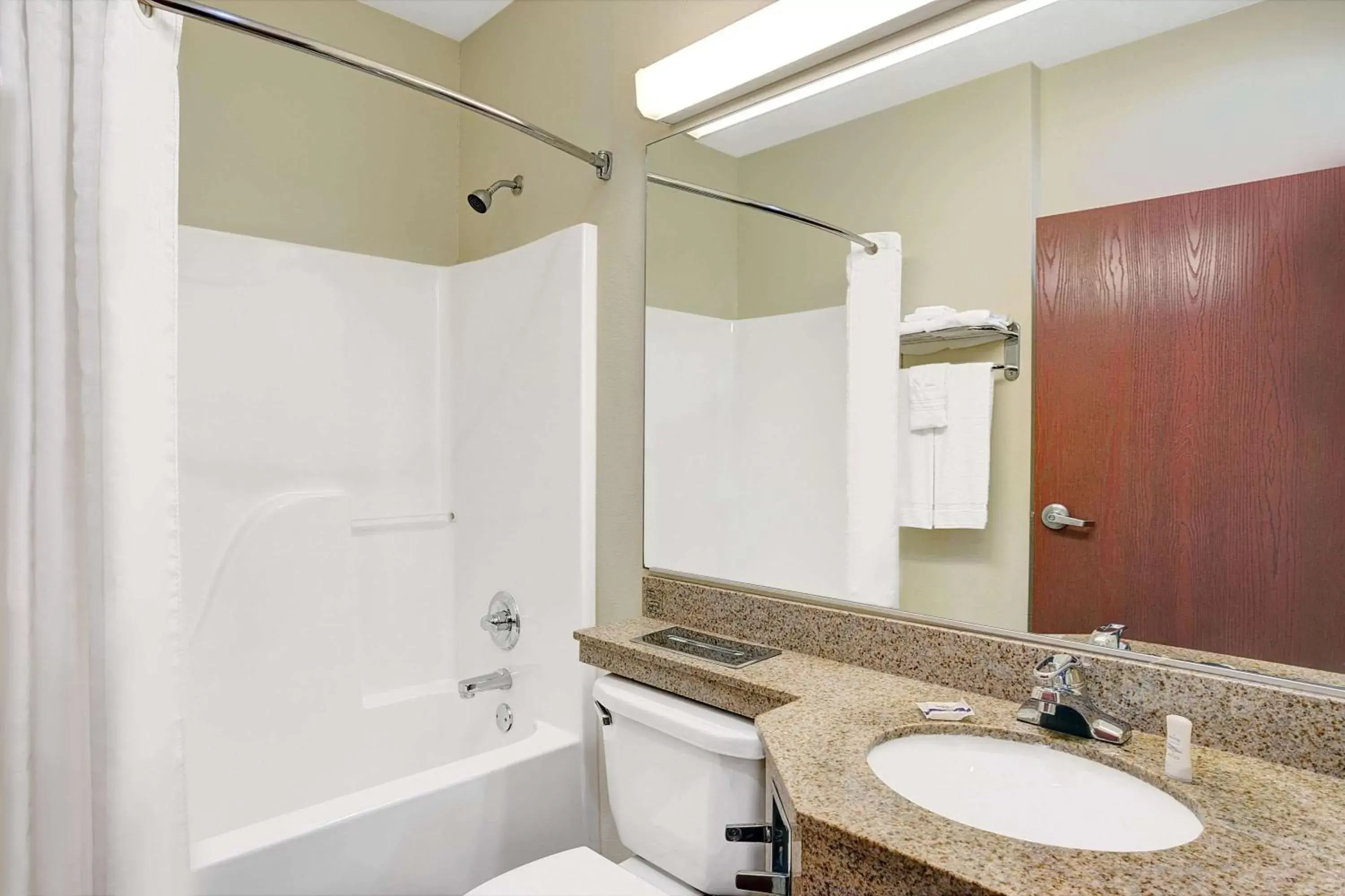 Bathroom in Microtel Inn & Suites by Wyndham Indianapolis Airport