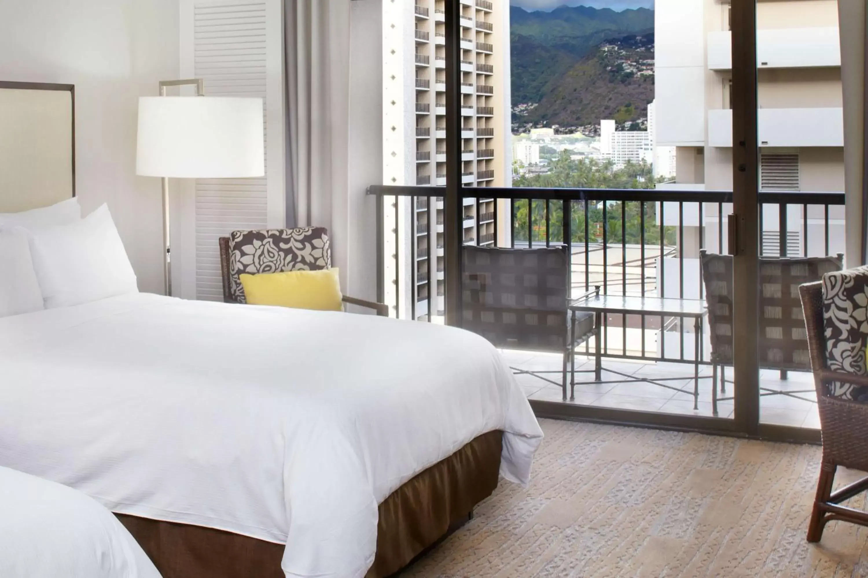 View (from property/room), Bed in Hilton Hawaiian Village Waikiki Beach Resort