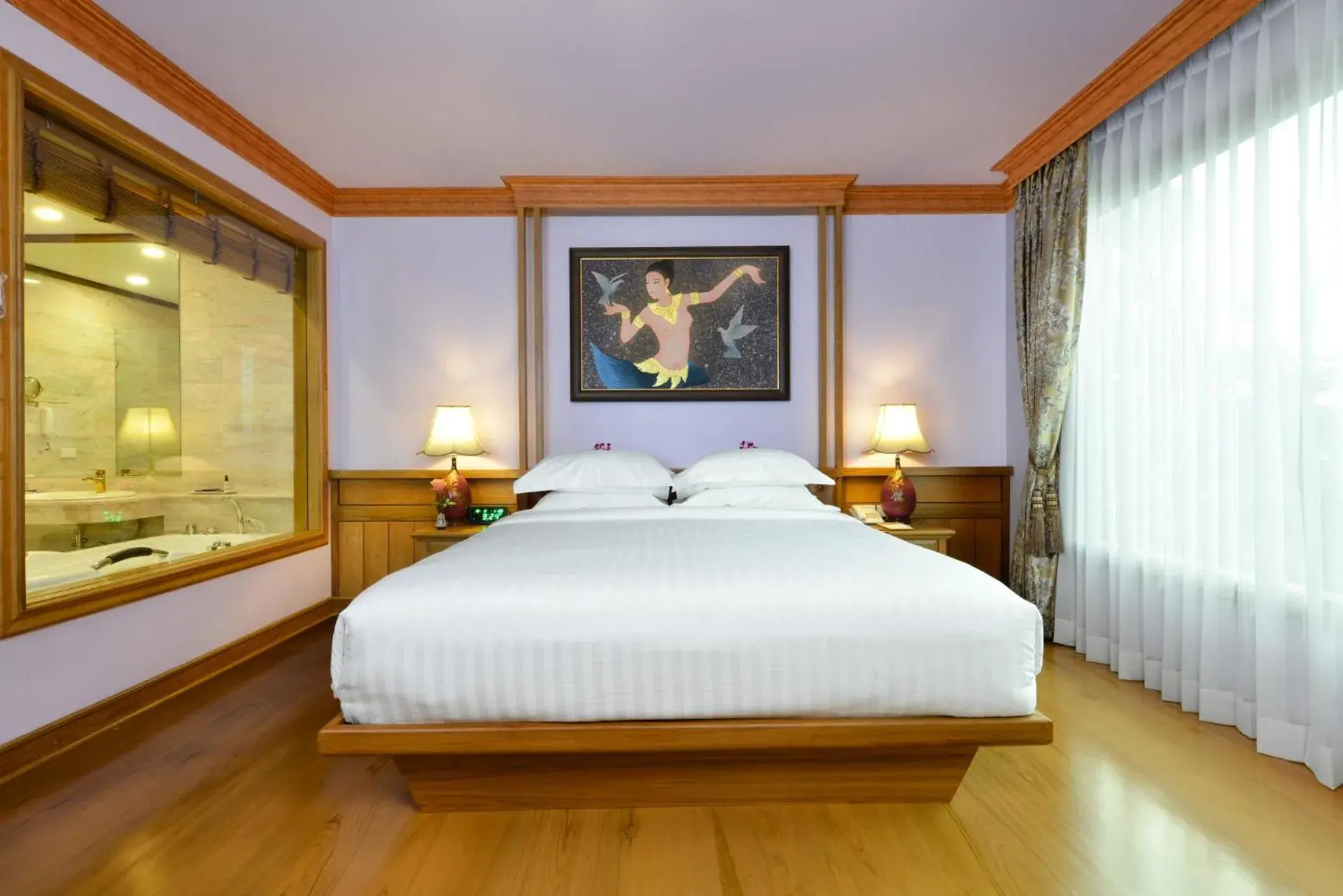 Photo of the whole room, Bed in Peak Nimman Prestige Hotel