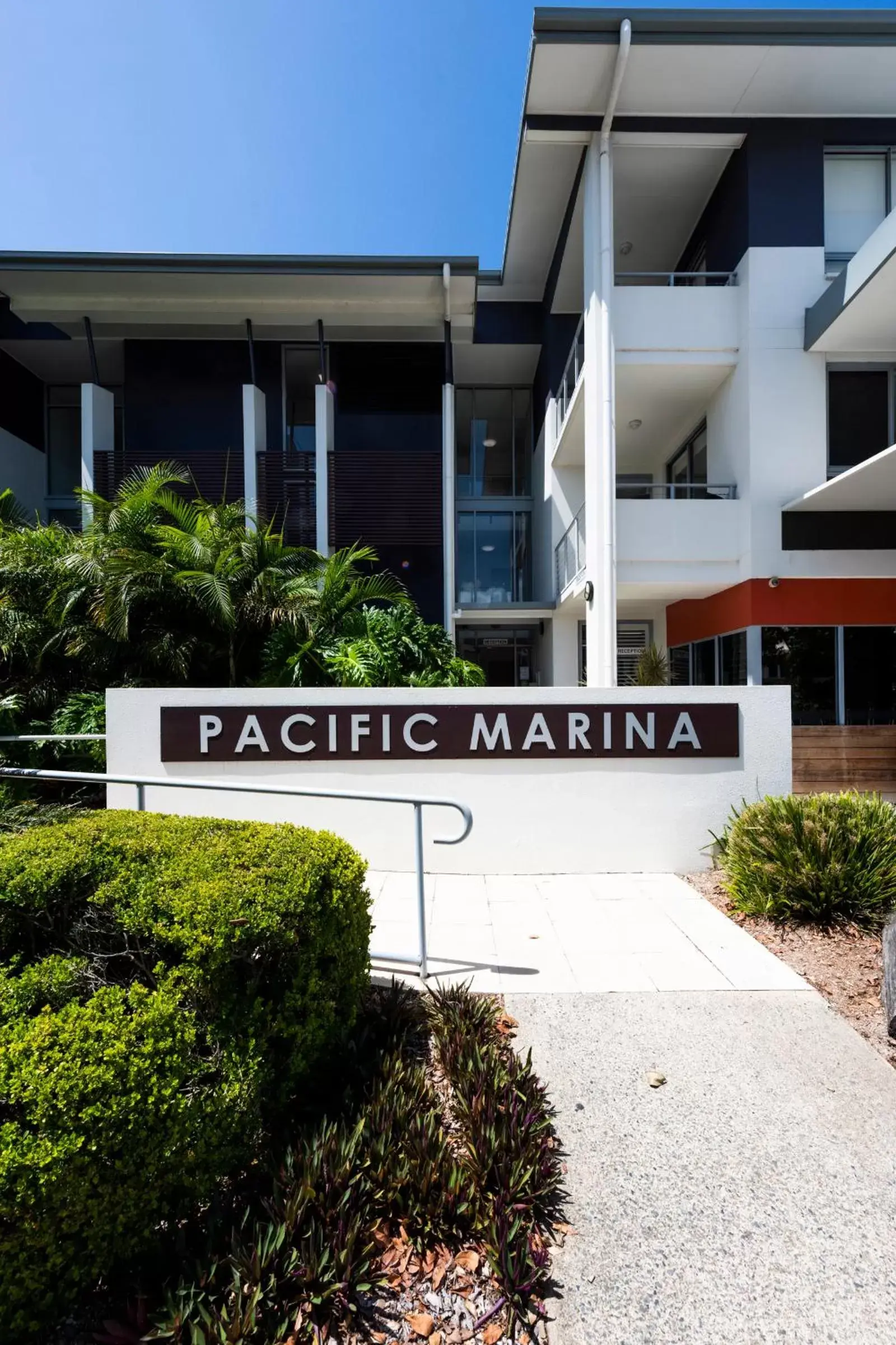 Property building, Property Logo/Sign in Pacific Marina Apartments