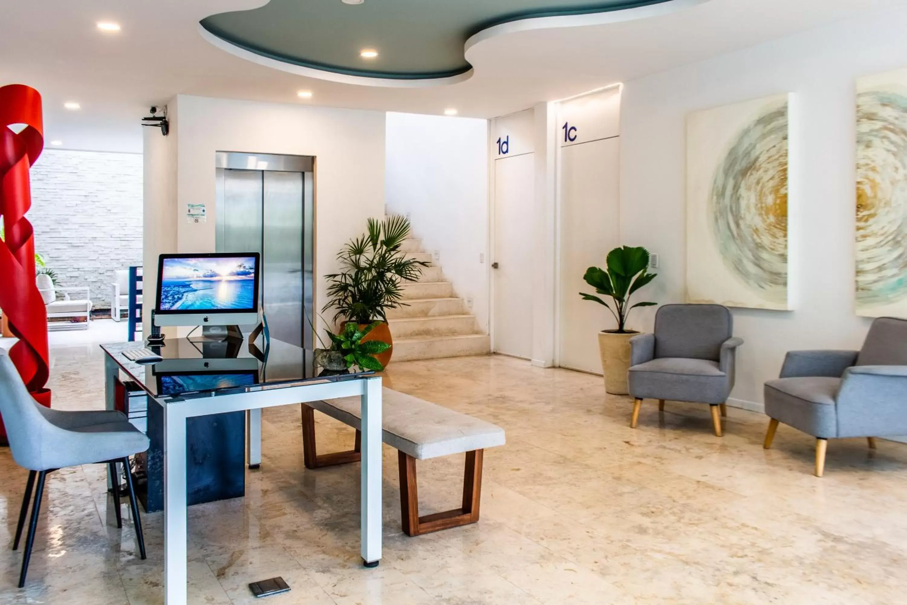 Lobby or reception, TV/Entertainment Center in Mare Playa del Carmen