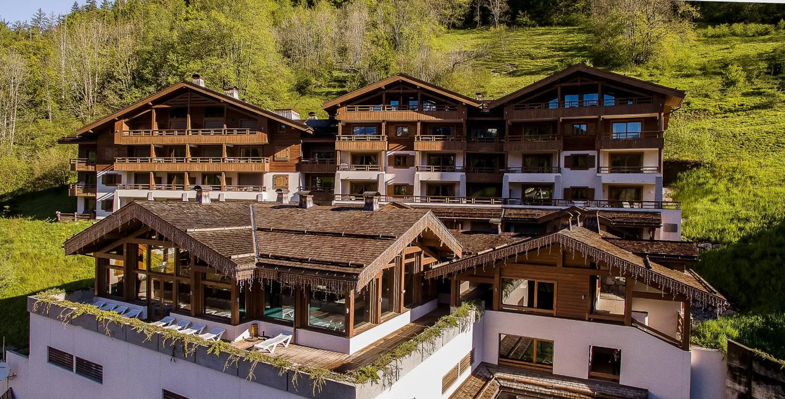Bird's eye view, Property Building in Résidence - Les Grandes Alpes