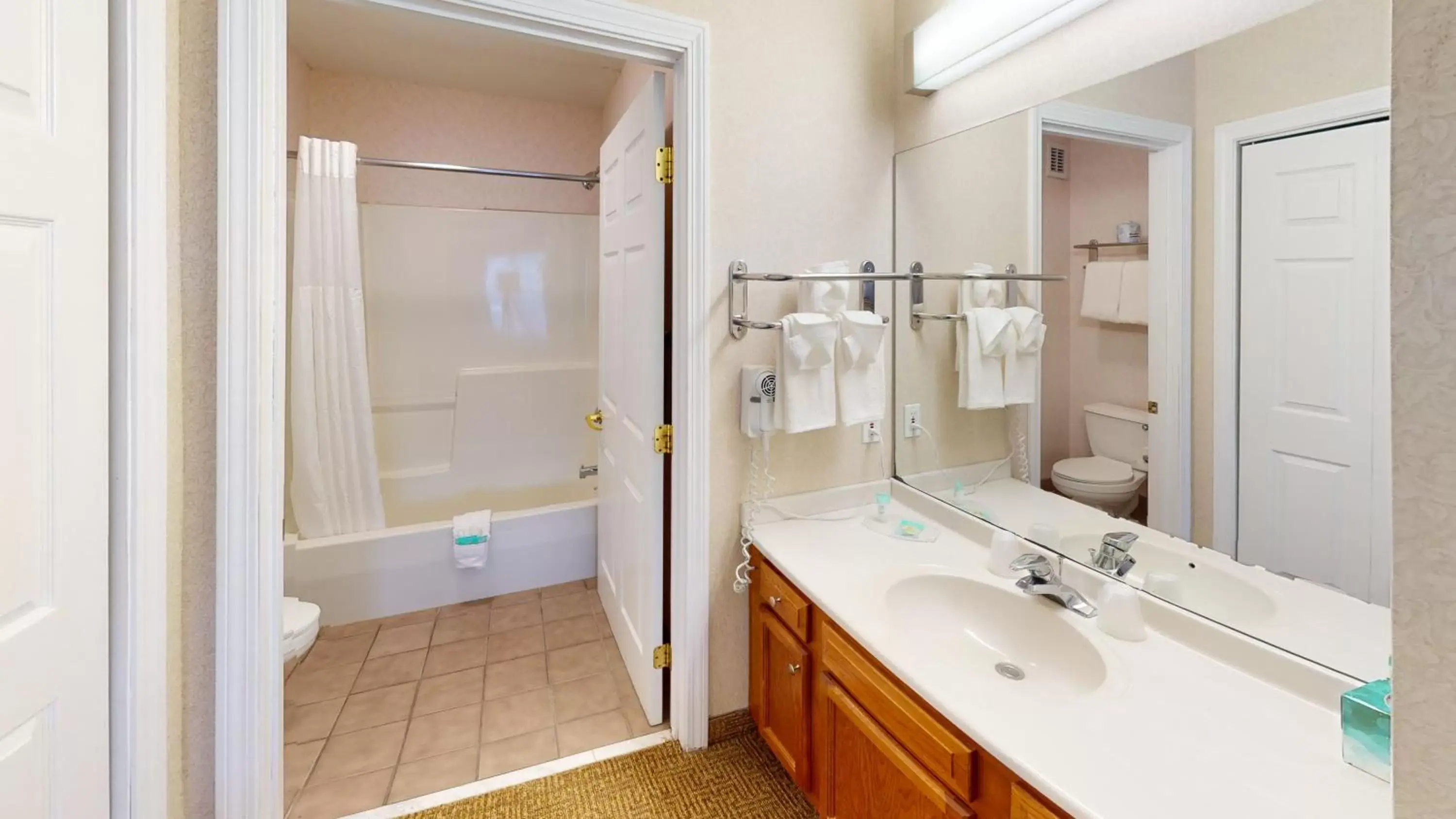 Bathroom in Smart Suites, Ascend Hotel Collection