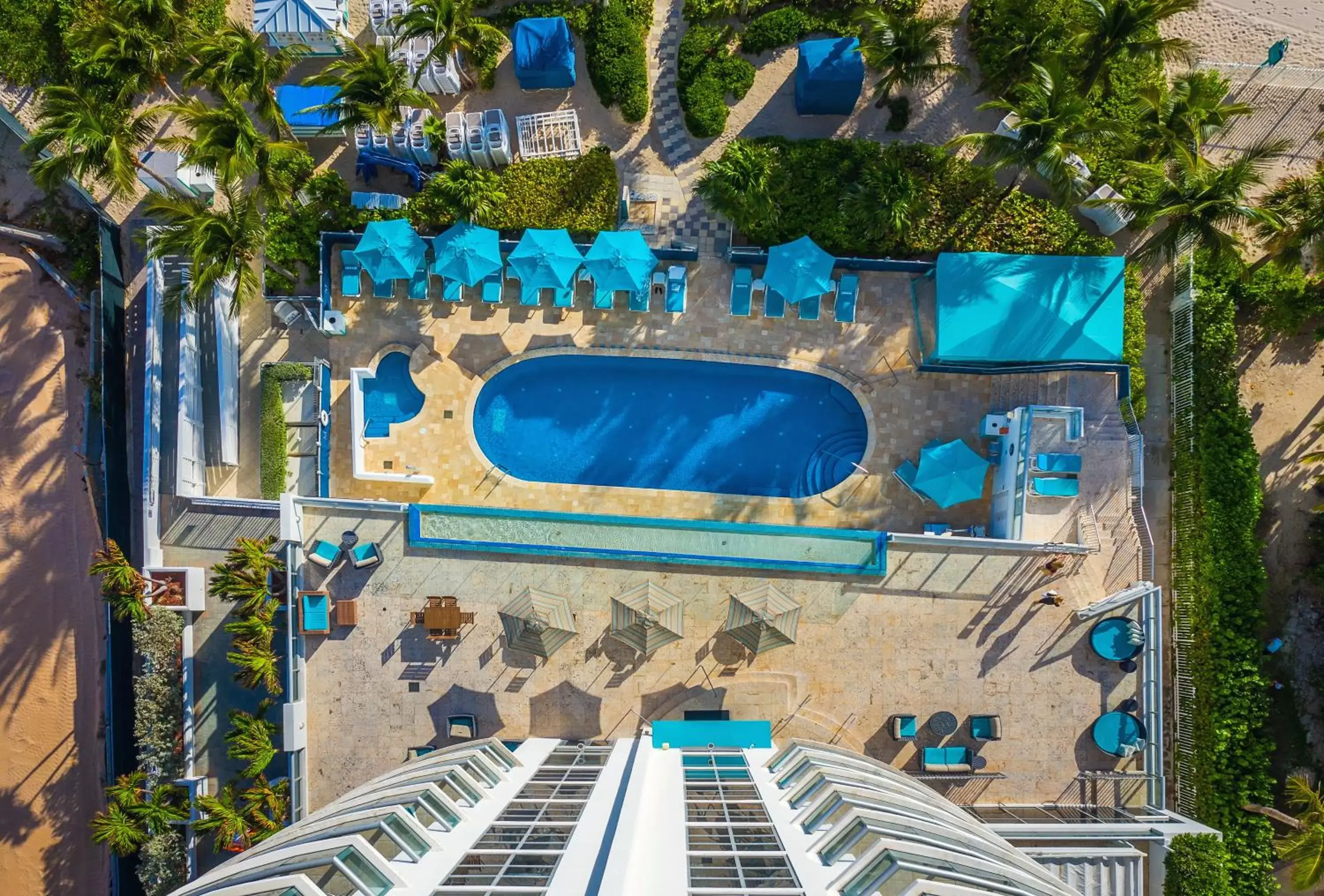 Bird's eye view, Pool View in Marenas Beach Resort