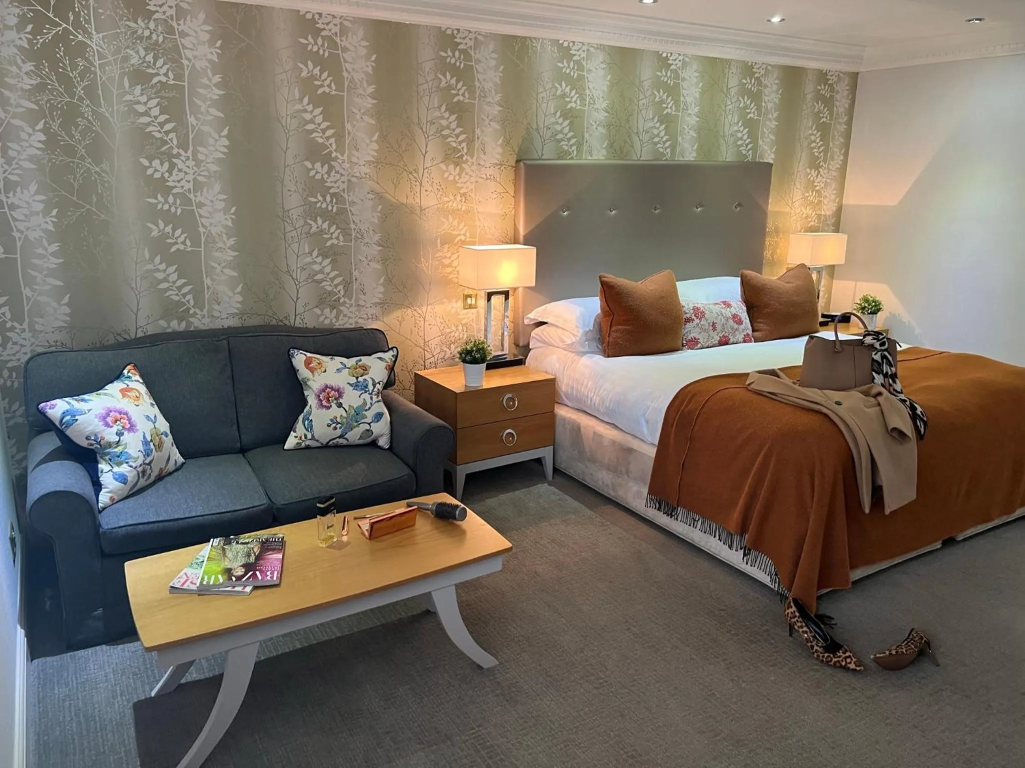 Bed in Rowhill Grange Hotel & Utopia Spa